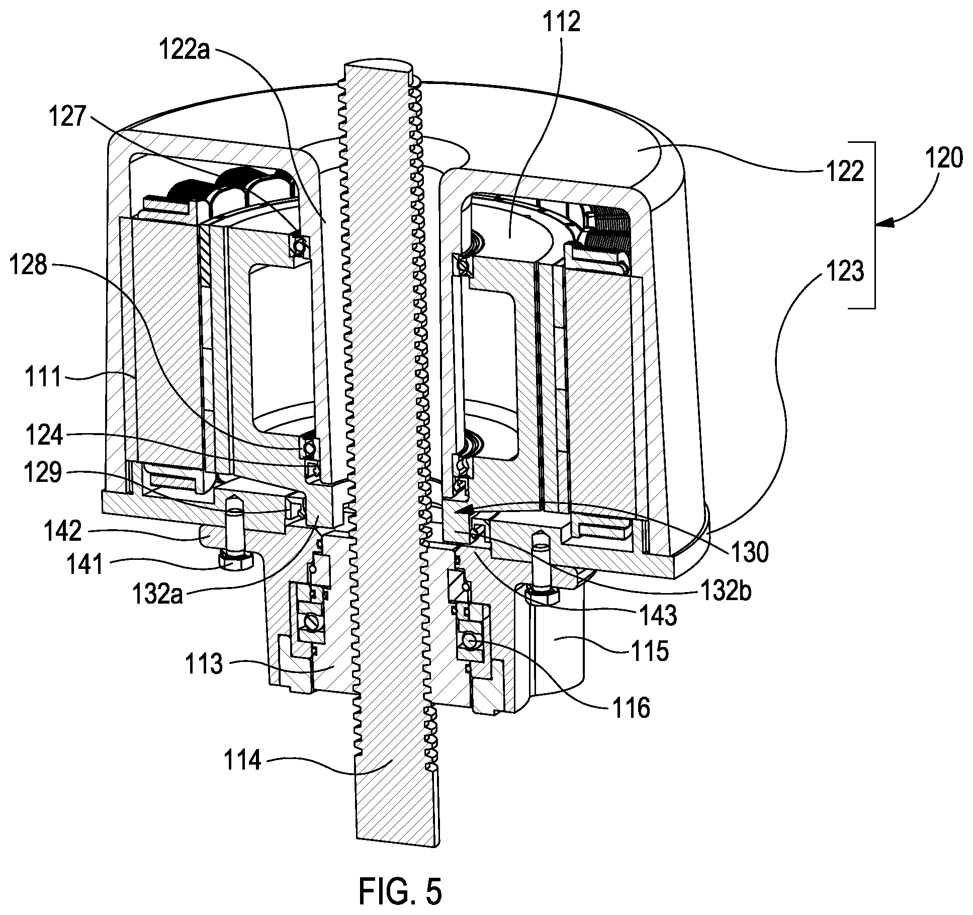 Patent US12359741 Figure 5 – Actuator
