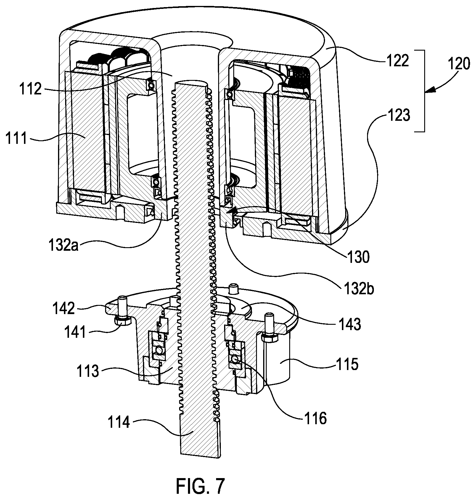 Patent US12359741 Figure 7 – Actuator