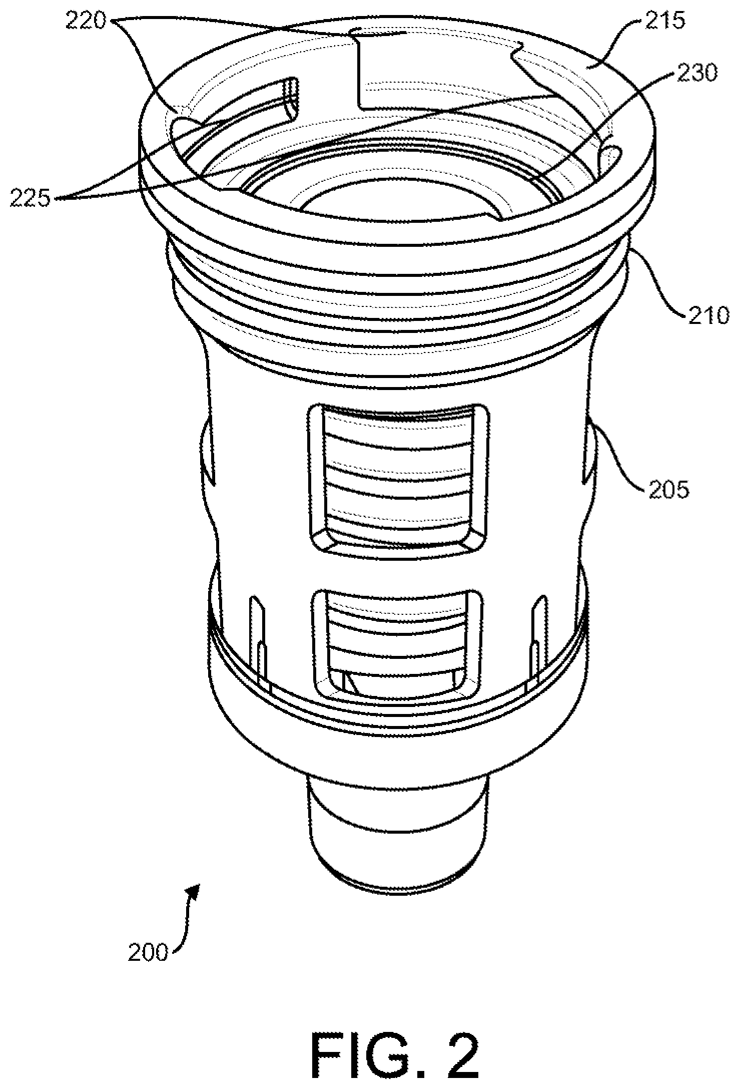 Patent US12359744 Figure 3 – Hazardous material container plug