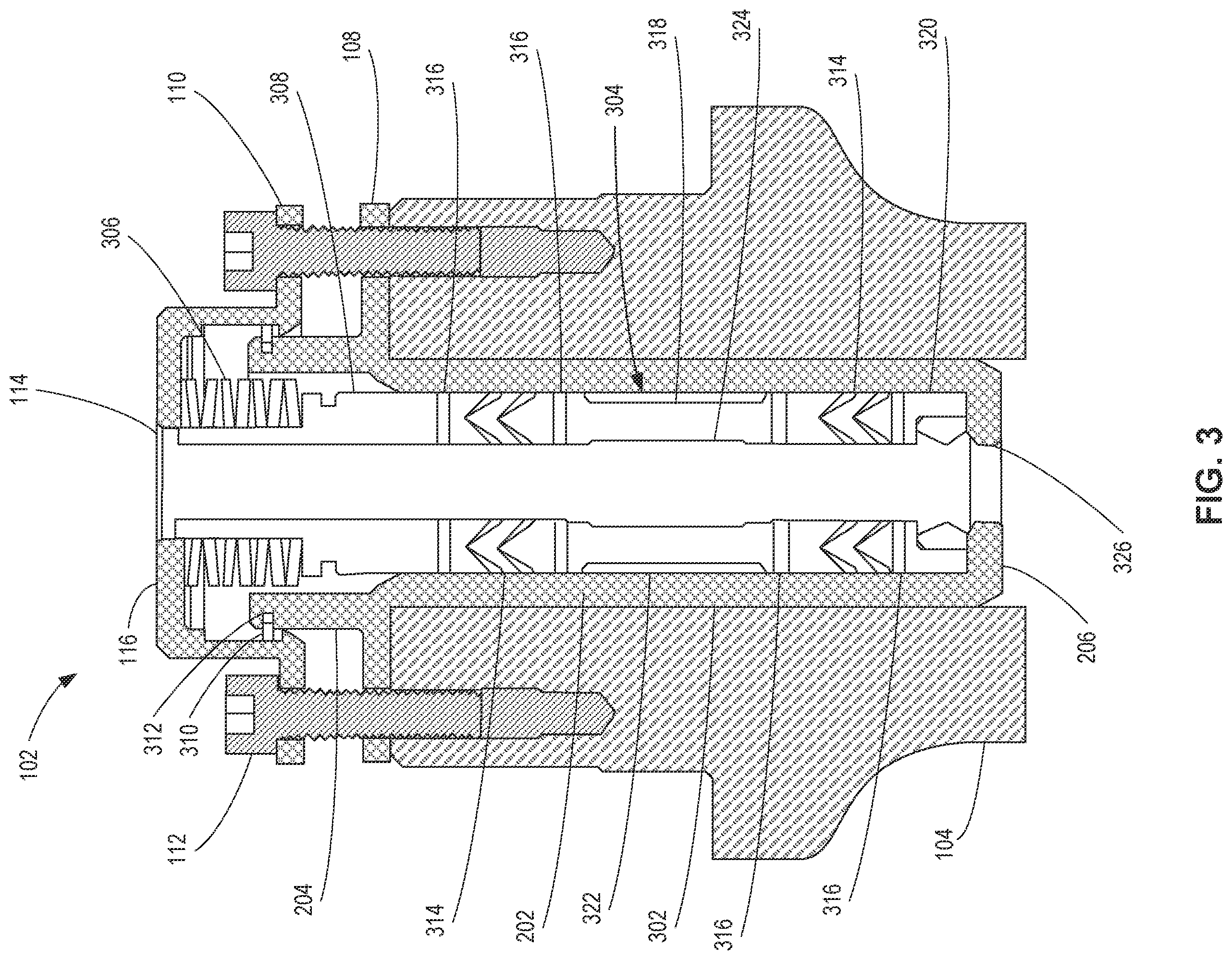 Patent US12359747 Figure 3 – Valve packing apparatus and related methods