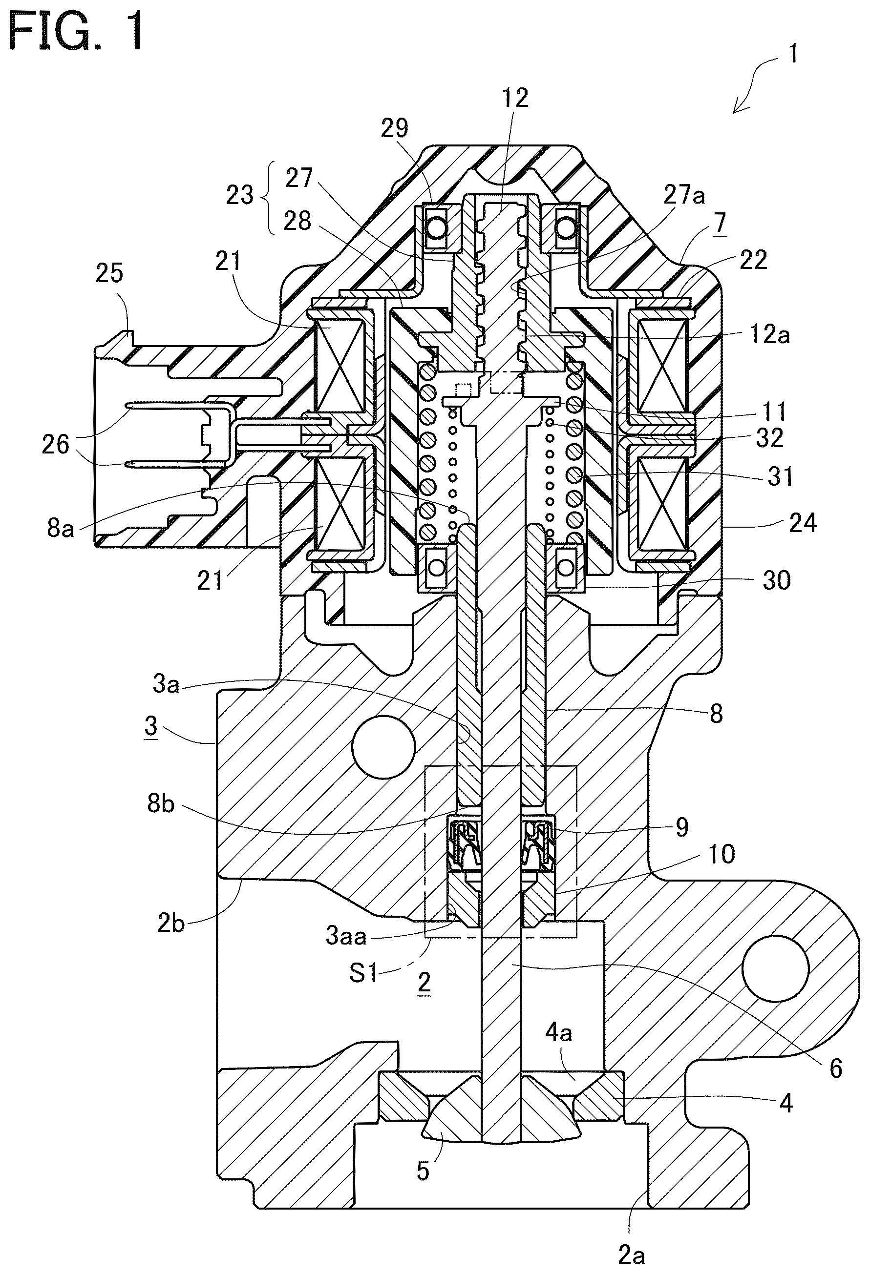 Patent US12359748 Figure 1 – EGR valve