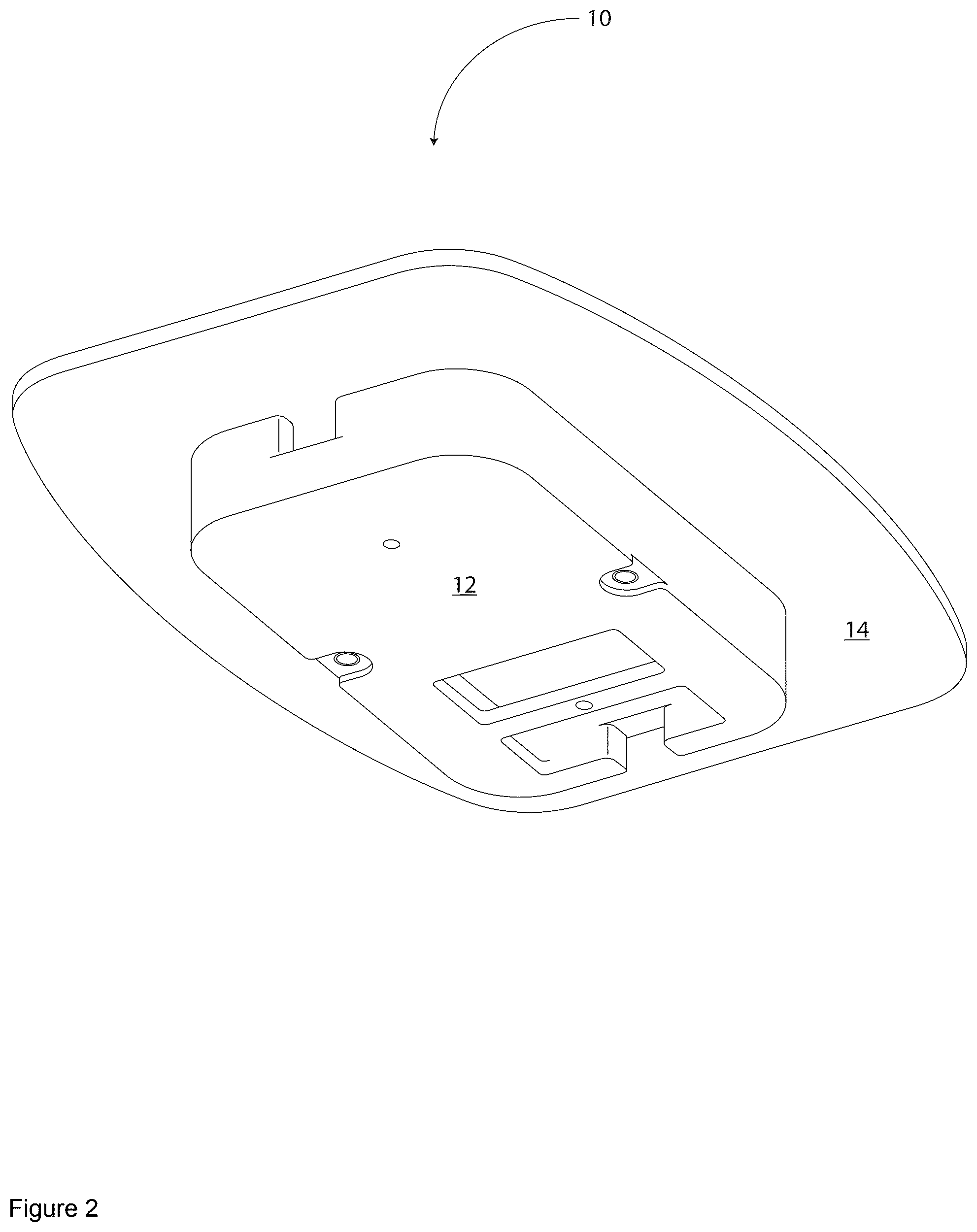 Patent US12359749 Figure 2 – Cable management assembly and associated method of using the same