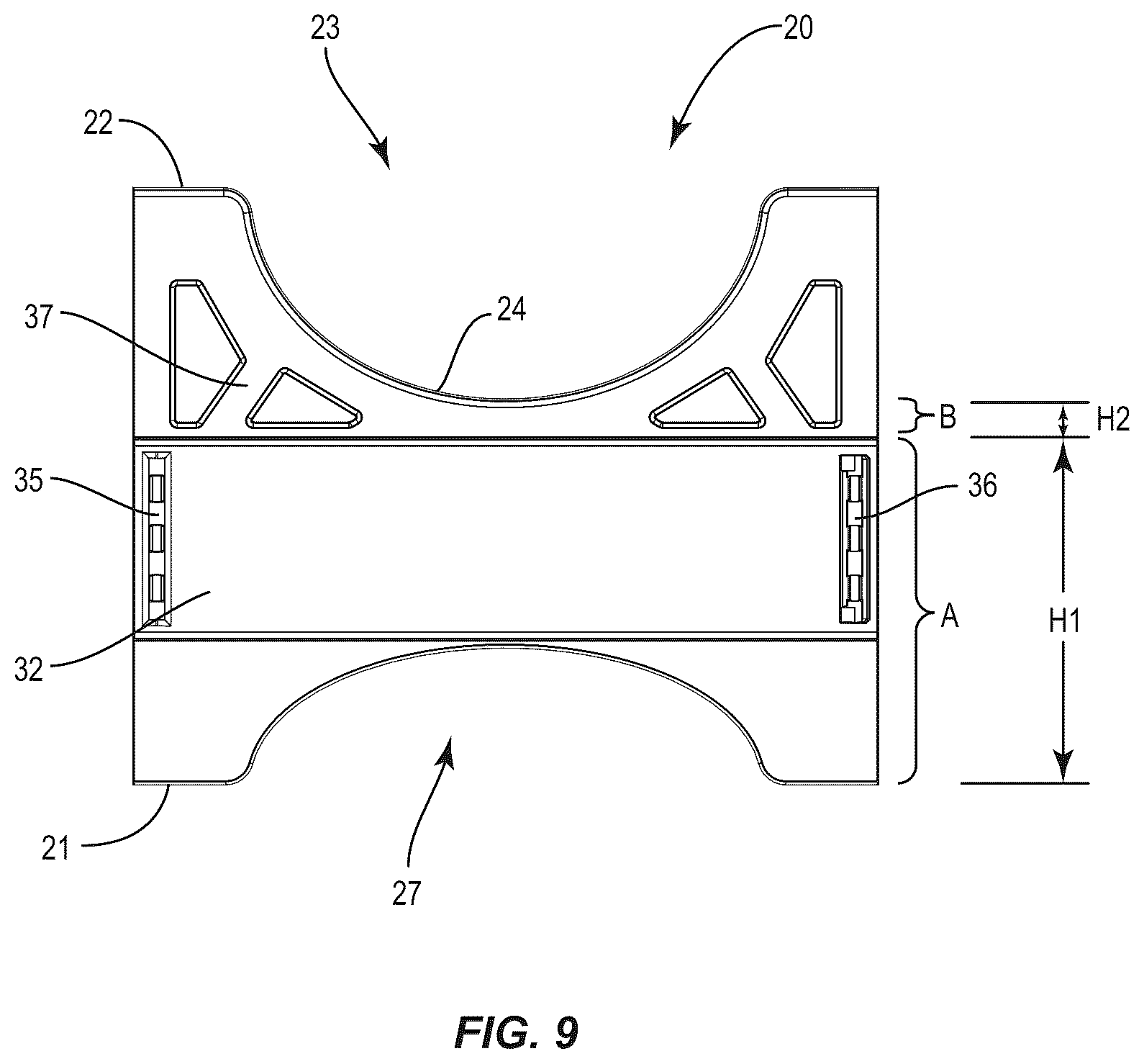 Patent US12359751 Figure 11 – Hose support assembly