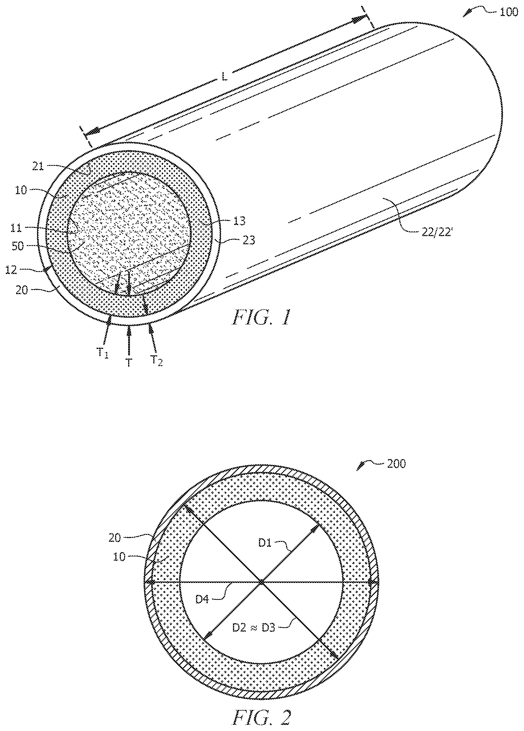 Patent US12359753 — Coextruded polyethylene pipe and methods of making and using same — Figure 1