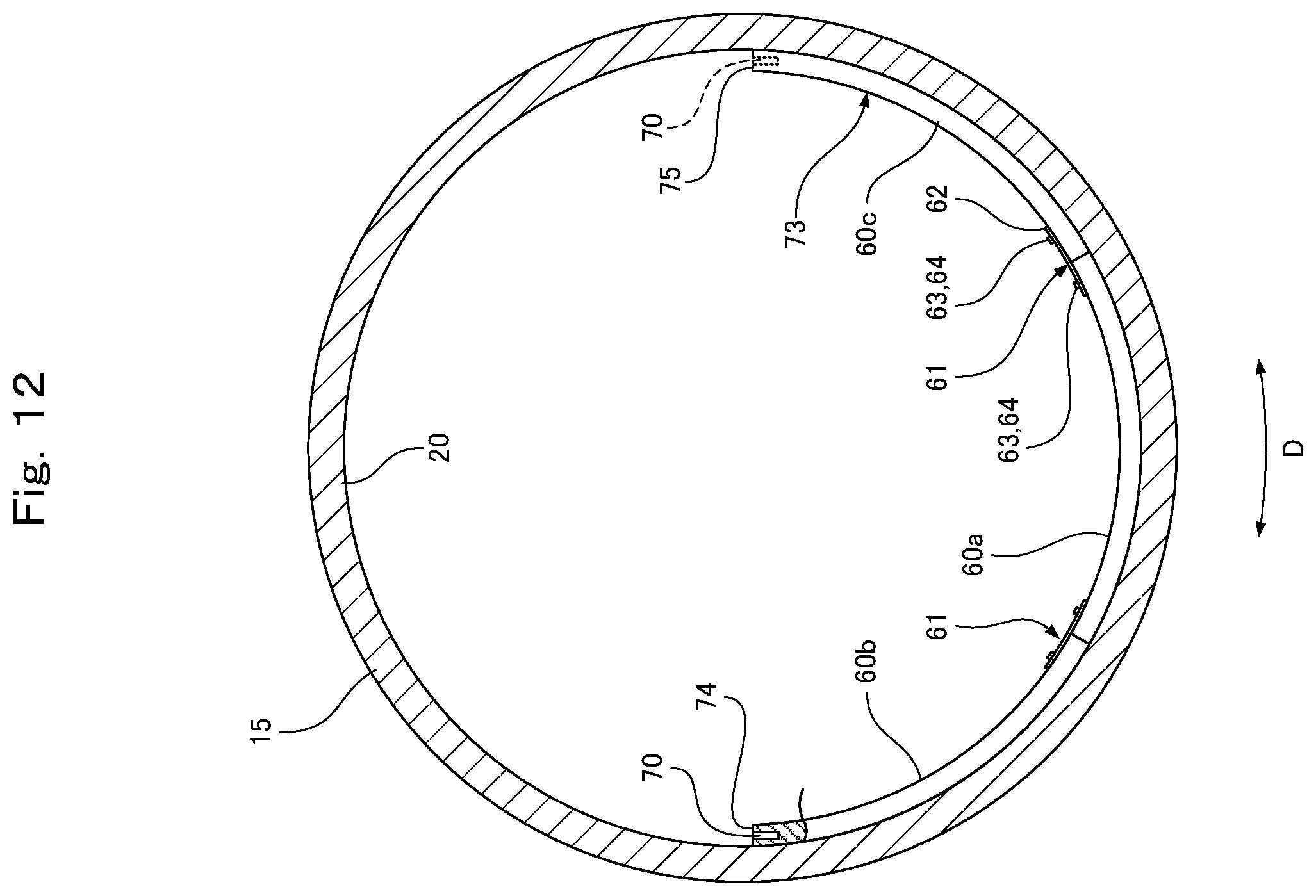 Patent US12359755 Figure 10 – Pipe joint, spacer provided in pipe joint, and dividing piece constituting spacer