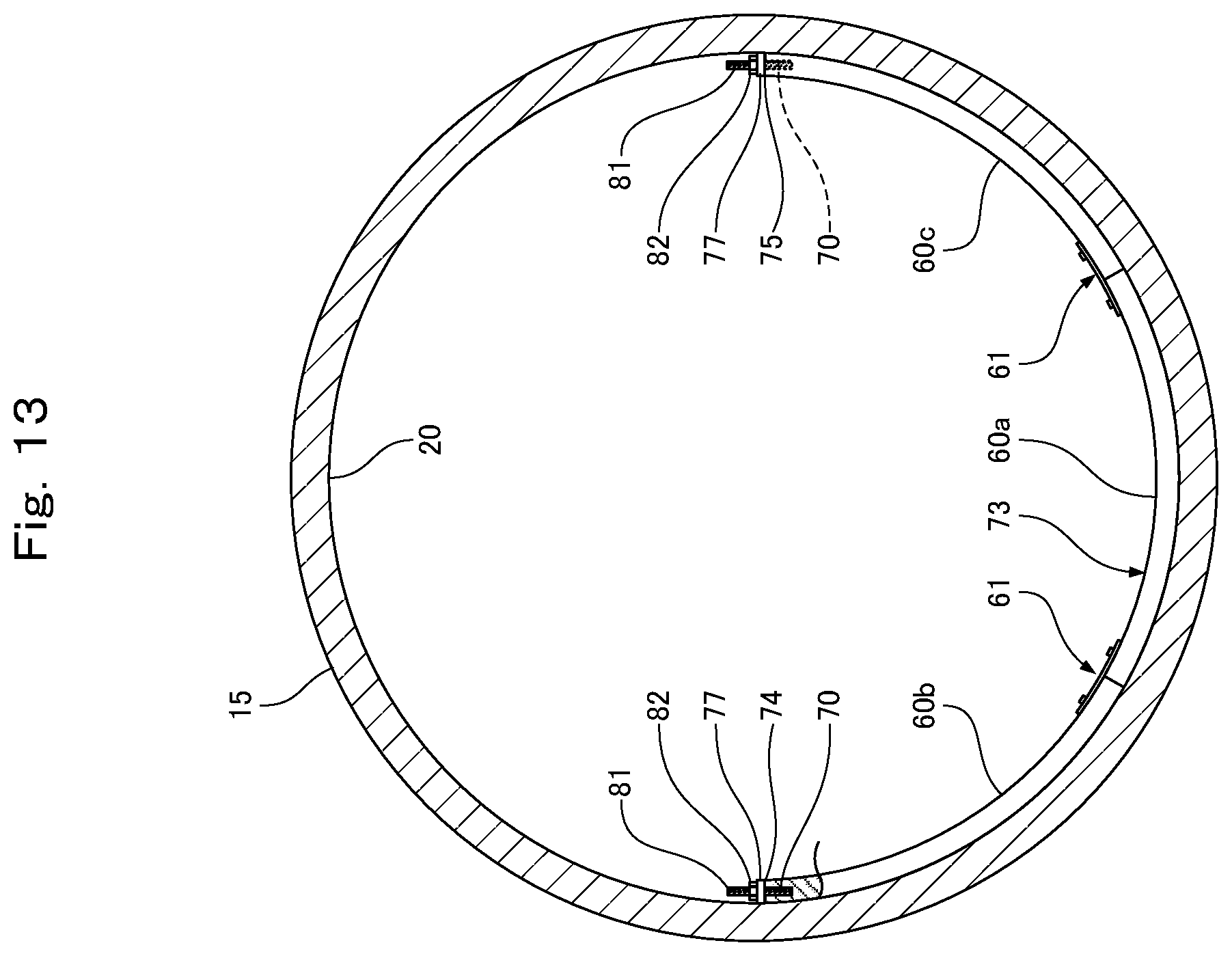 Patent US12359755 Figure 11 – Pipe joint, spacer provided in pipe joint, and dividing piece constituting spacer