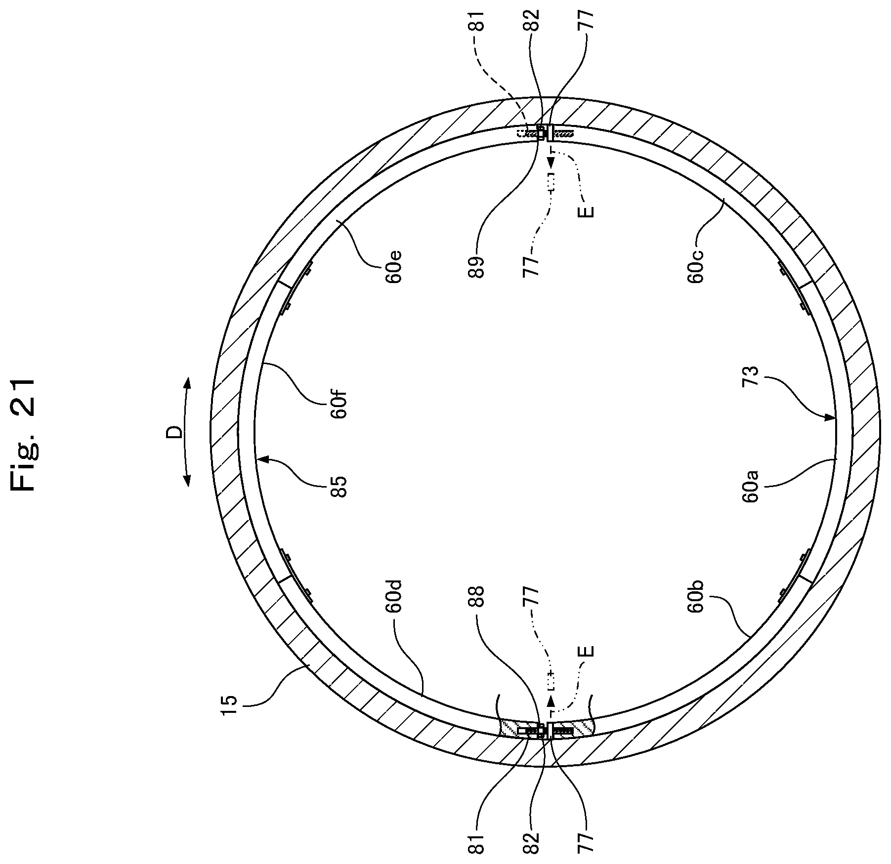 Patent US12359755 Figure 19 – Pipe joint, spacer provided in pipe joint, and dividing piece constituting spacer
