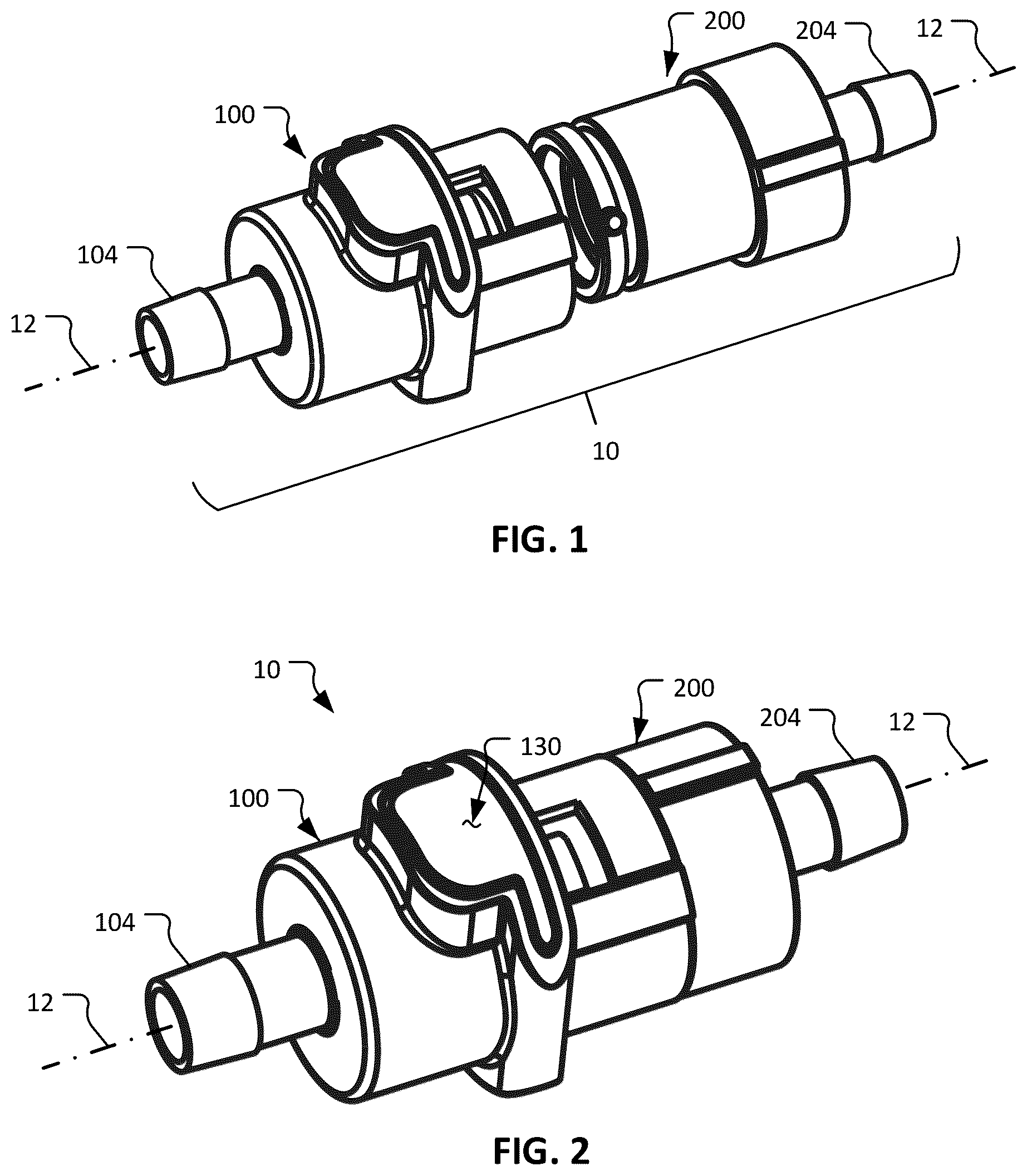 Patent US12359757 Figure 1 – Fluid handling couplings
