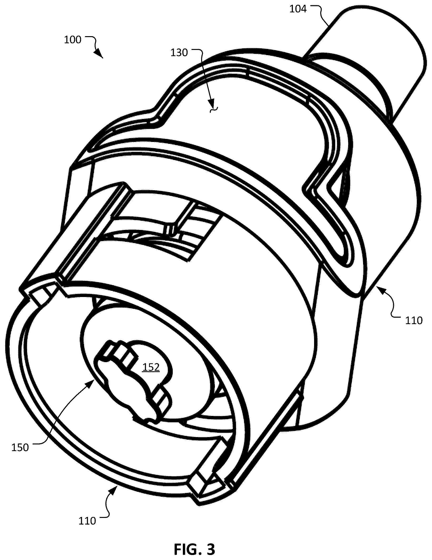 Patent US12359757 Figure 2 – Fluid handling couplings