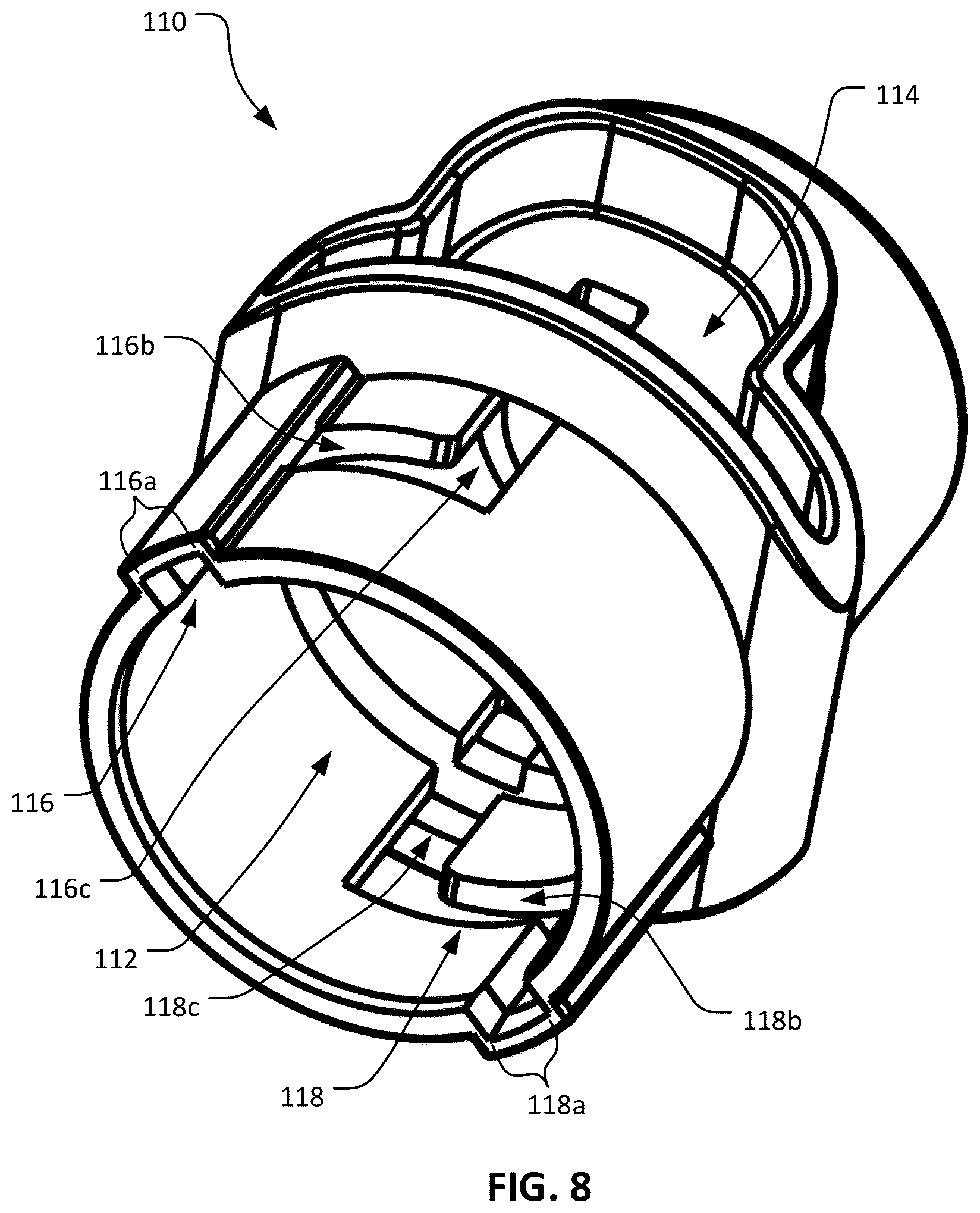 Patent US12359757 Figure 5 – Fluid handling couplings
