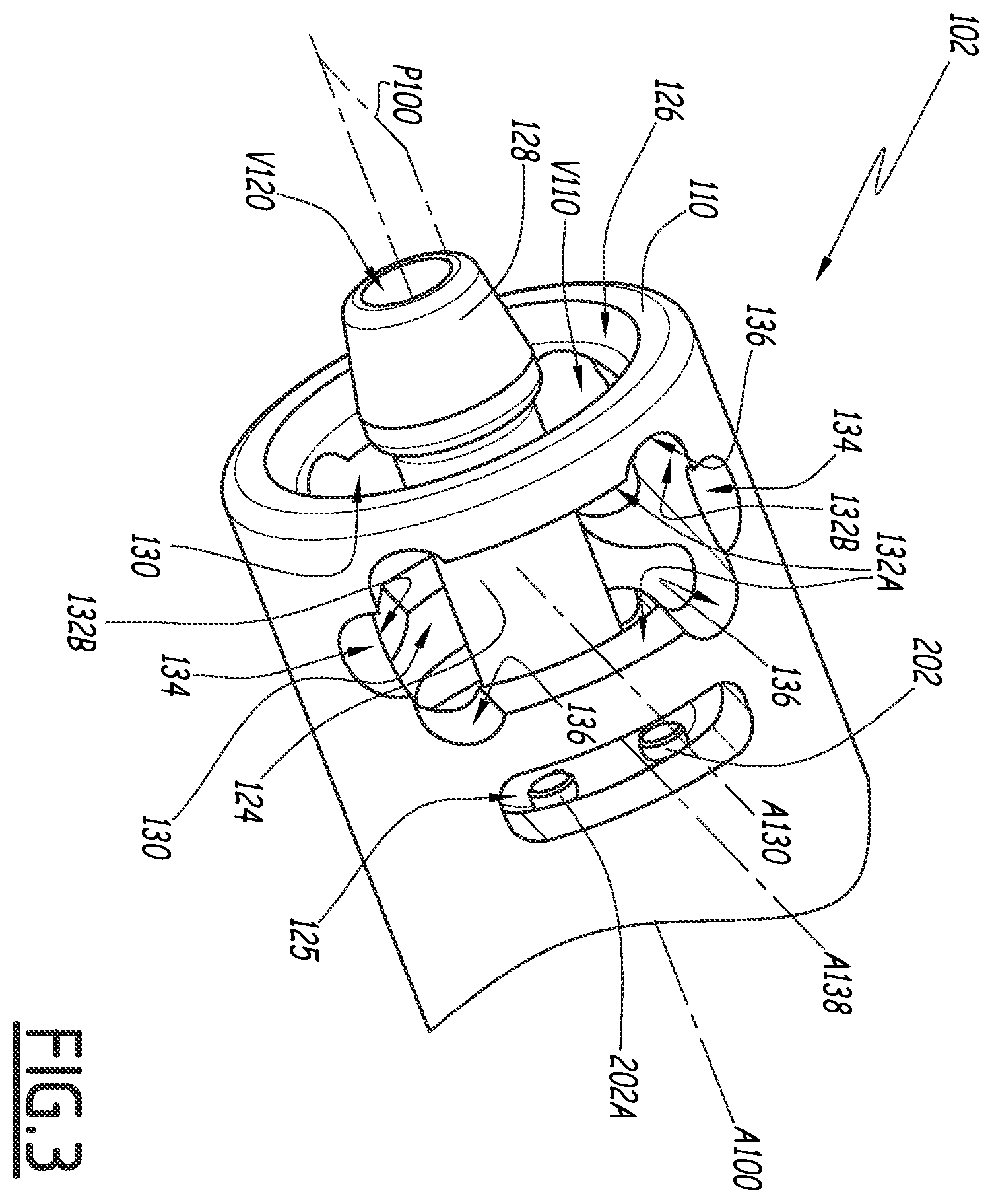 Patent US12359758 Figure 3 – Quick-coupling female element