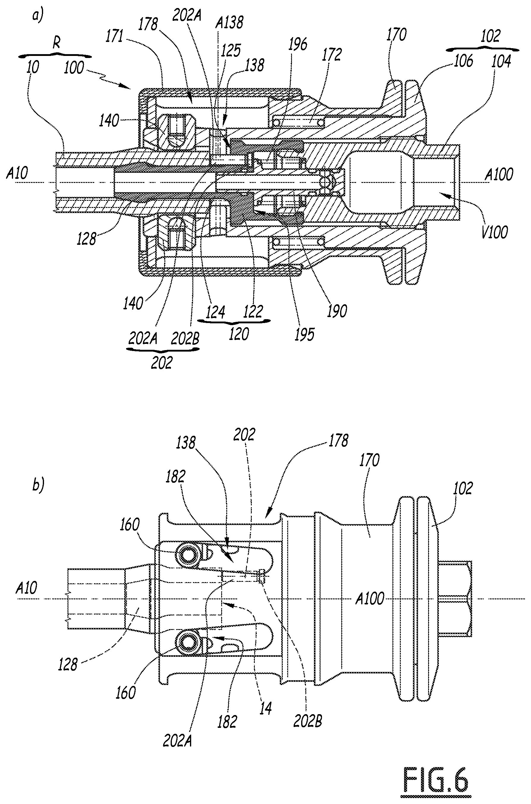 Patent US12359758 Figure 6 – Quick-coupling female element