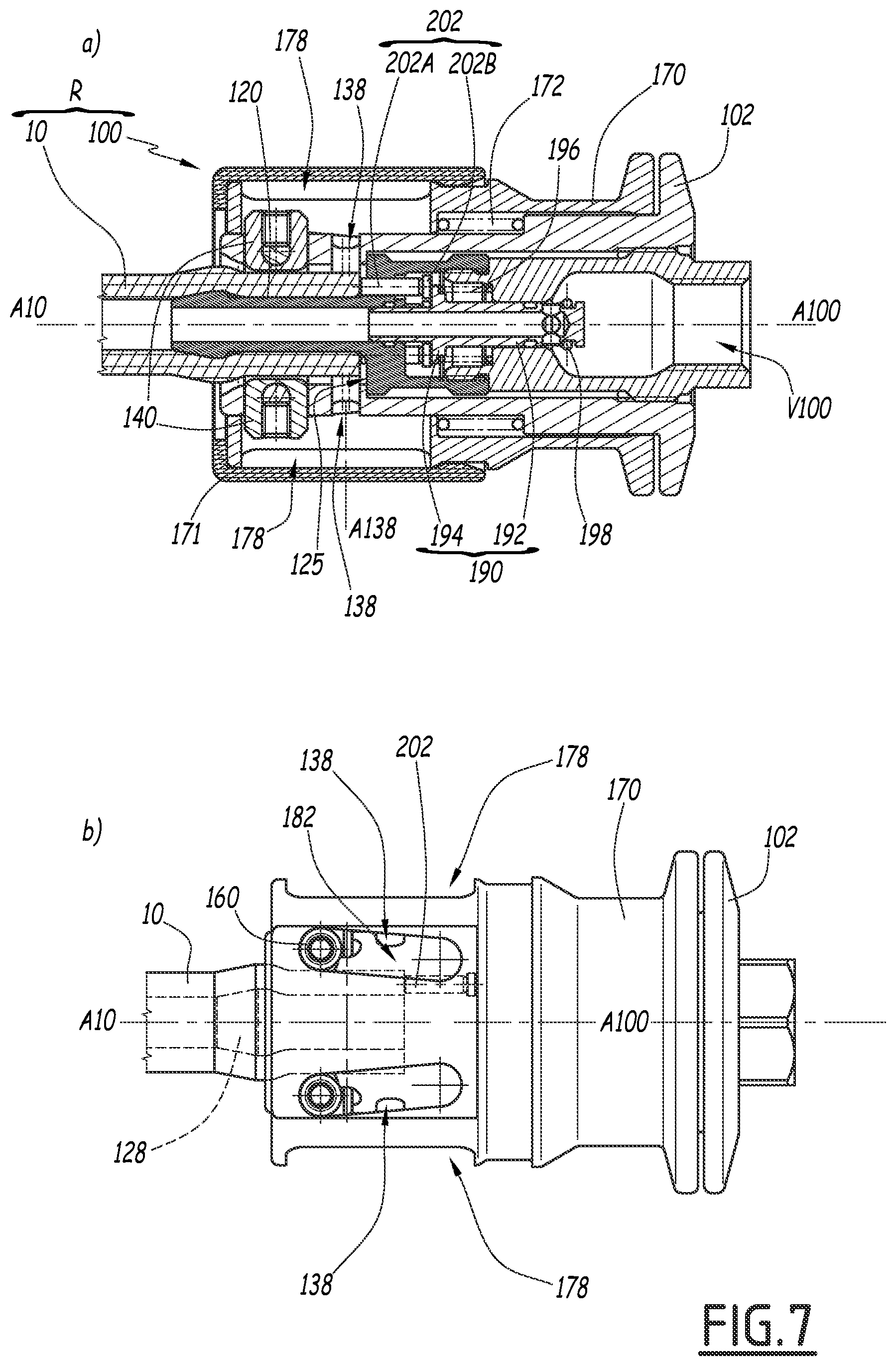 Patent US12359758 Figure 7 – Quick-coupling female element
