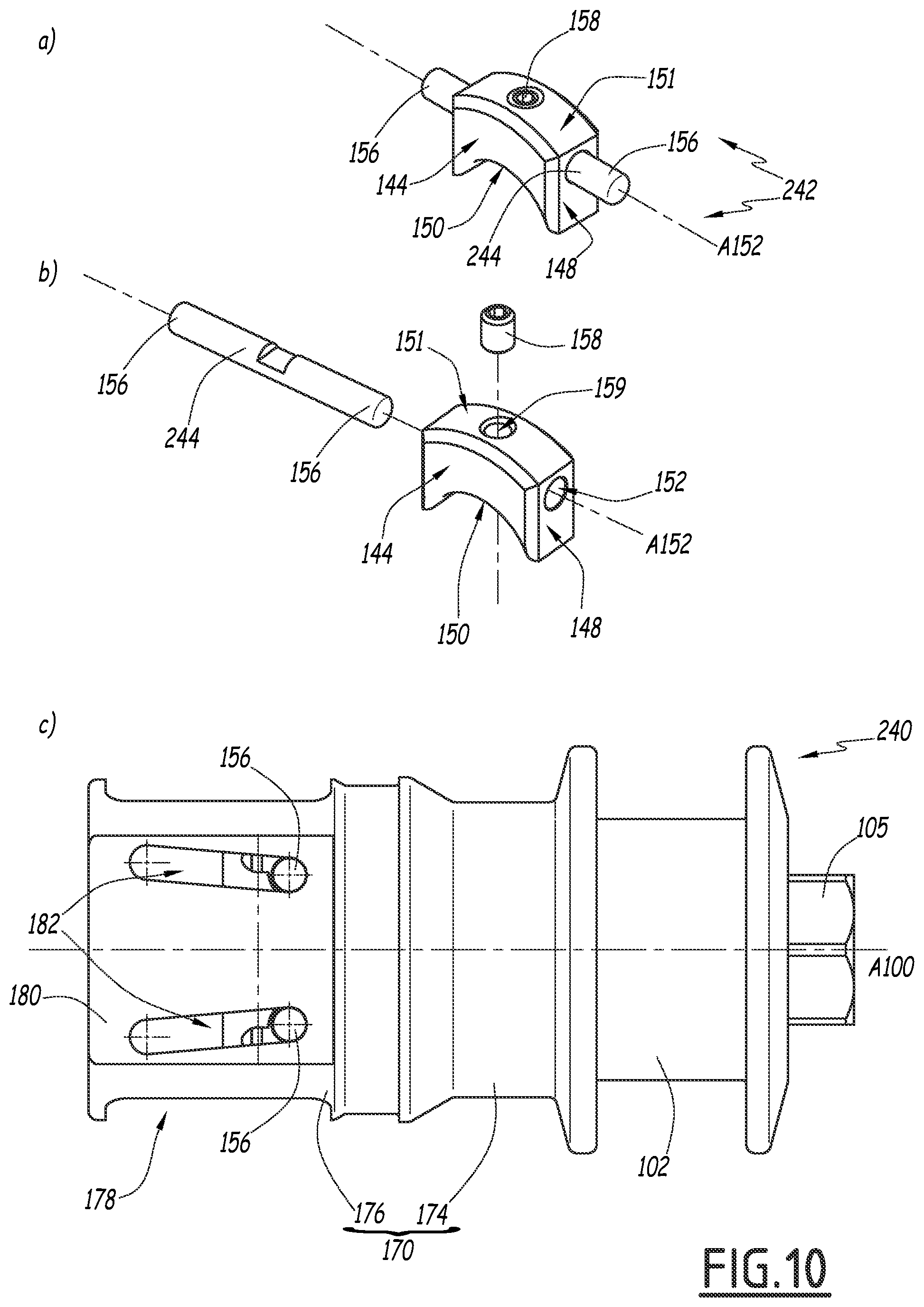 Patent US12359758 Figure 10 – Quick-coupling female element
