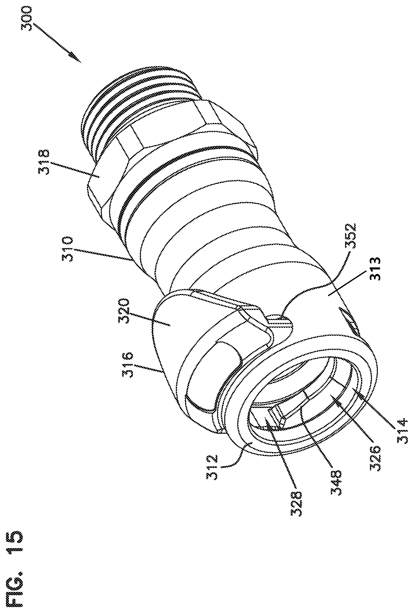 Patent US12359759 Figure 7 – Low-spill coupling assembly