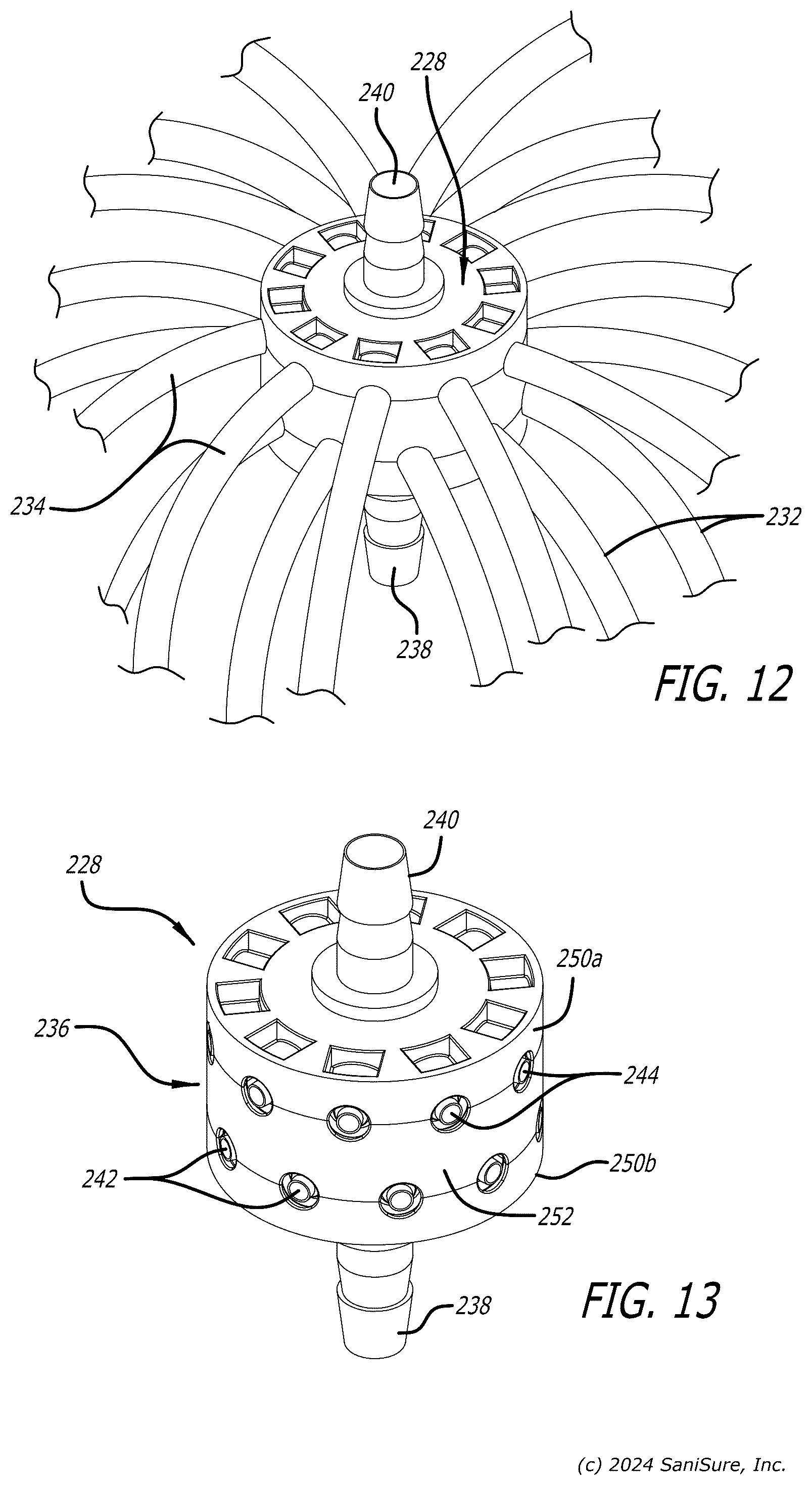 Patent US12359760 Figure 6 – Fluid distribution junctions and assembly methods