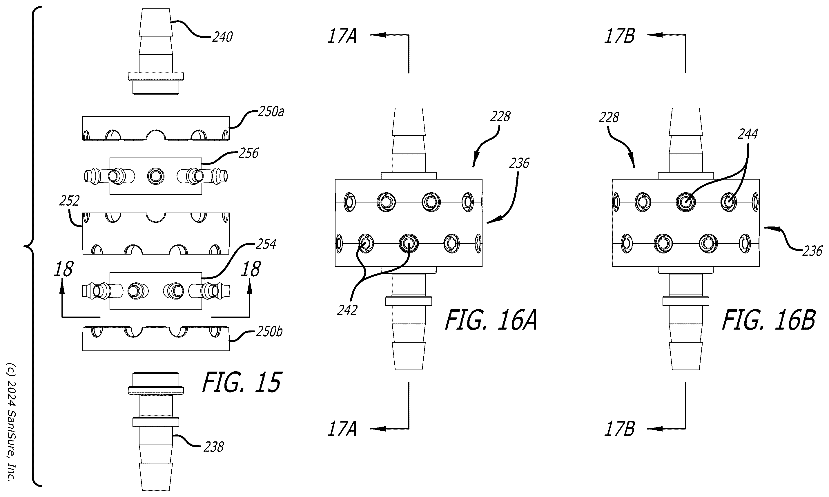 Patent US12359760 Figure 9 – Fluid distribution junctions and assembly methods
