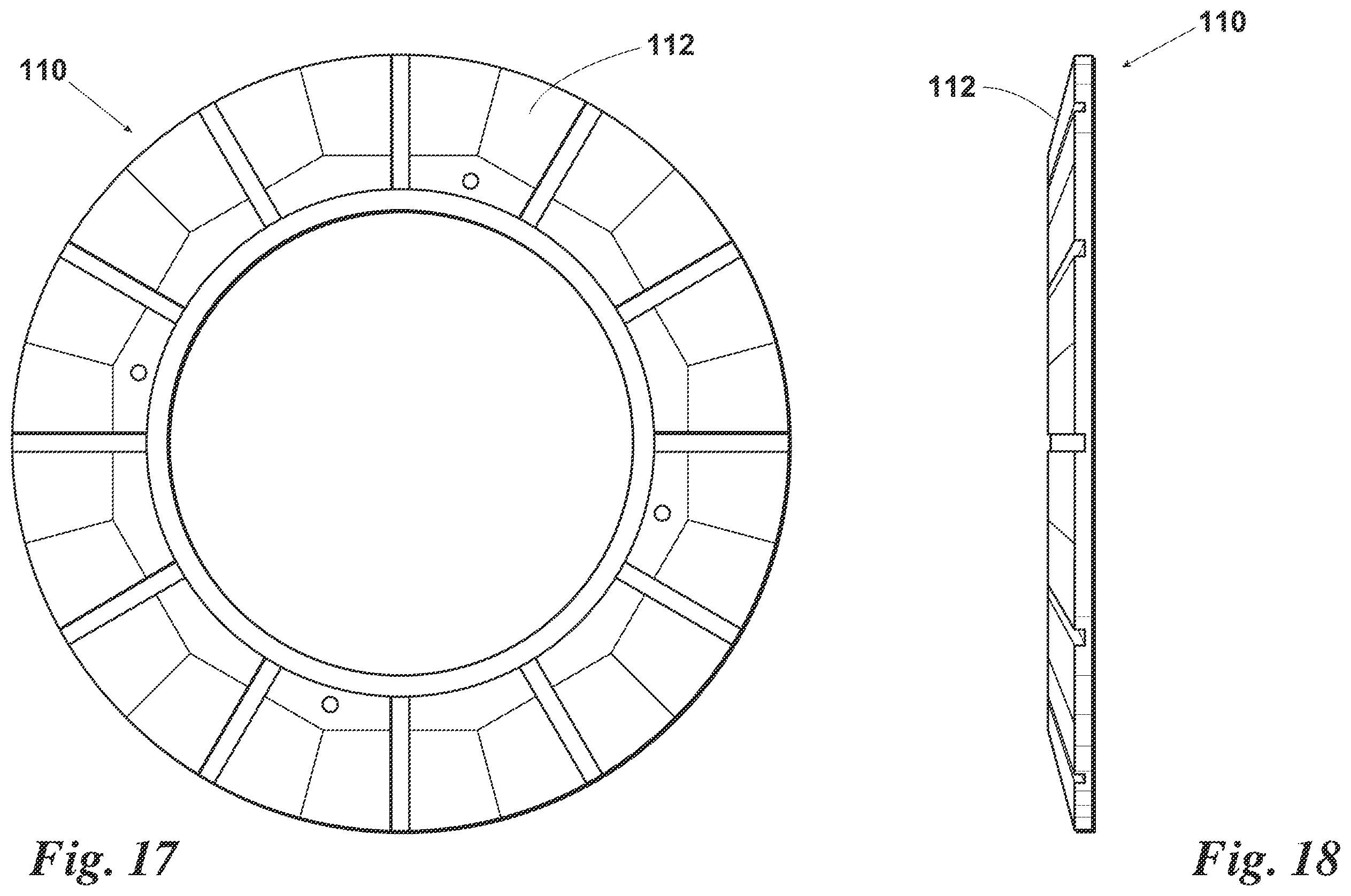 Patent US12359762 Figure 12 – Pipeline isolation tool with large-gap sealing element having mini pressure heads and iris-like structural sealing elements
