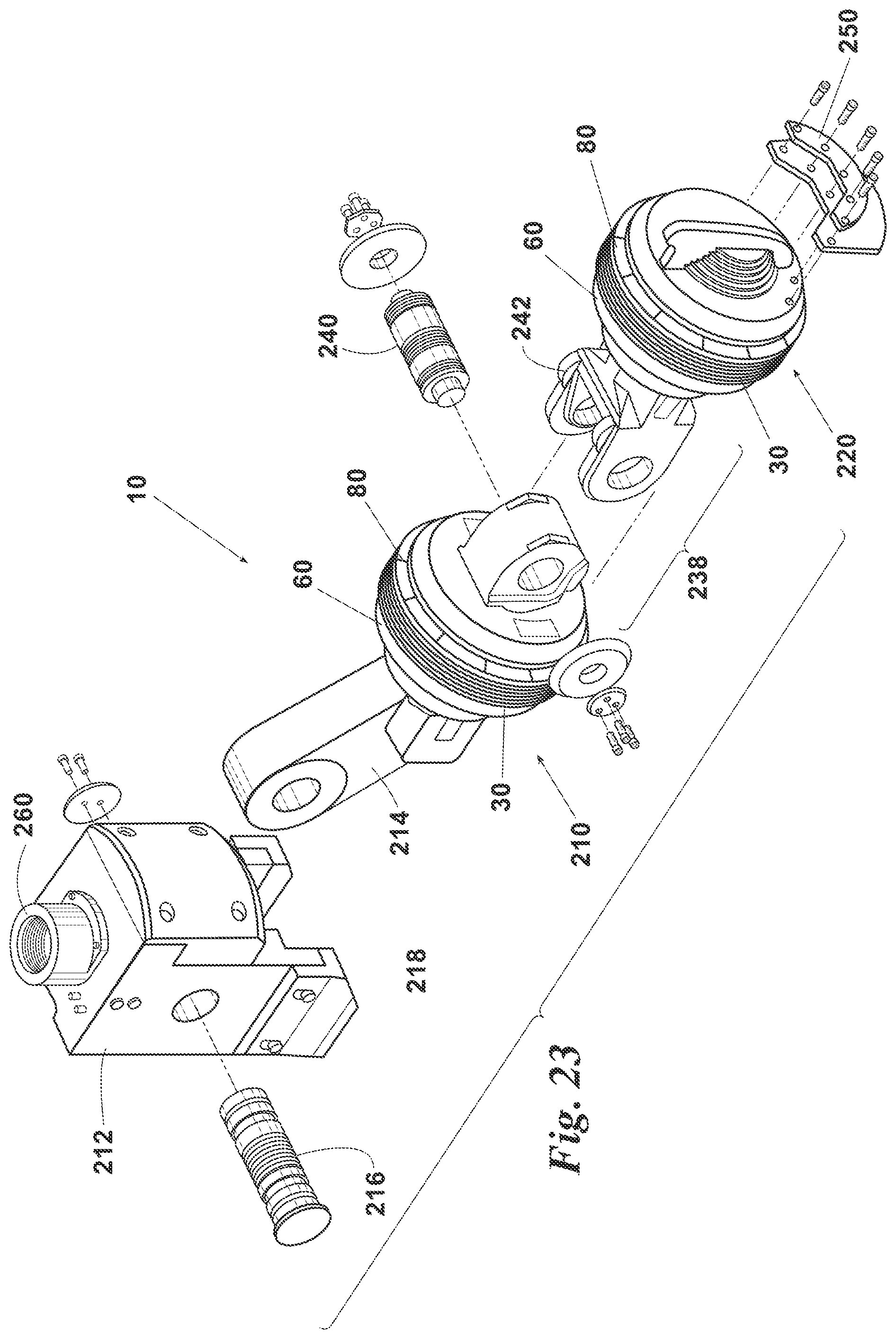 Patent US12359762 Figure 15 – Pipeline isolation tool with large-gap sealing element having mini pressure heads and iris-like structural sealing elements