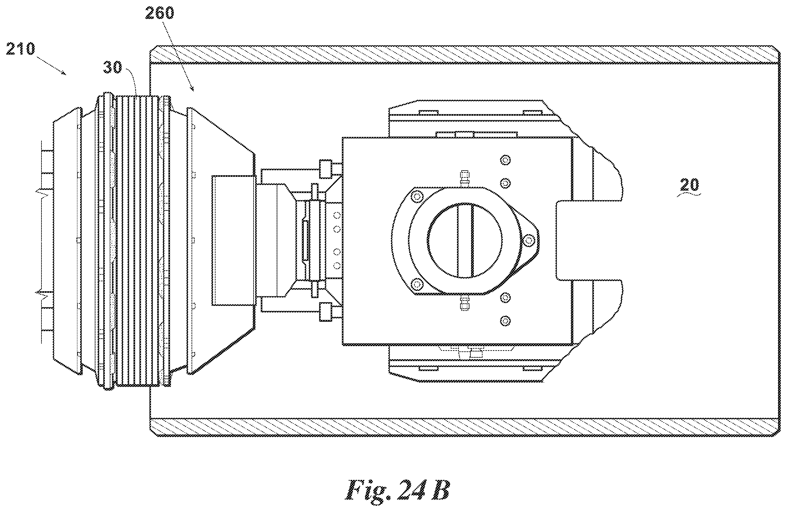Patent US12359762 Figure 17 – Pipeline isolation tool with large-gap sealing element having mini pressure heads and iris-like structural sealing elements