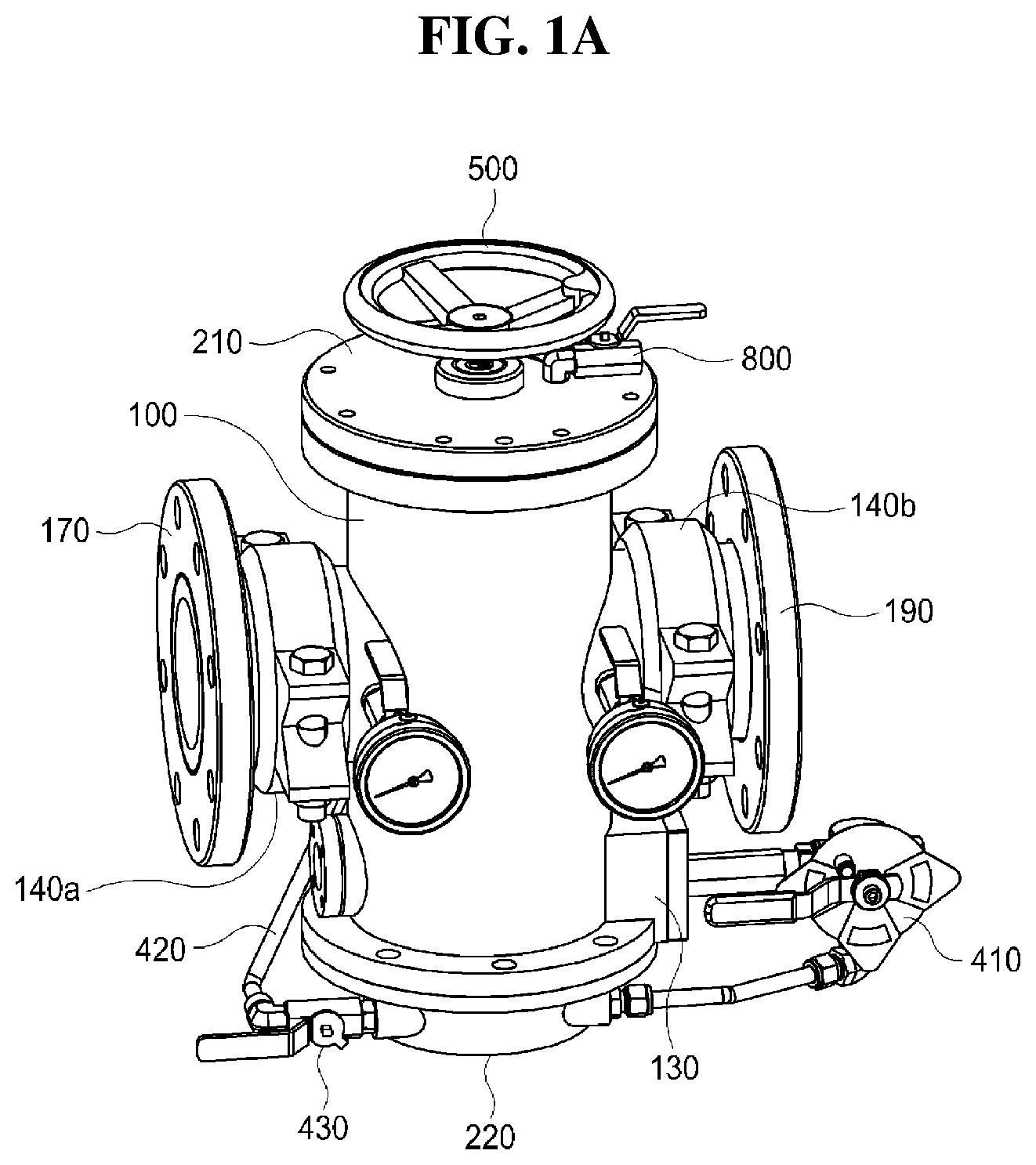 Patent US12359763 Figure 1 – Strainer having non-powered cleaning function