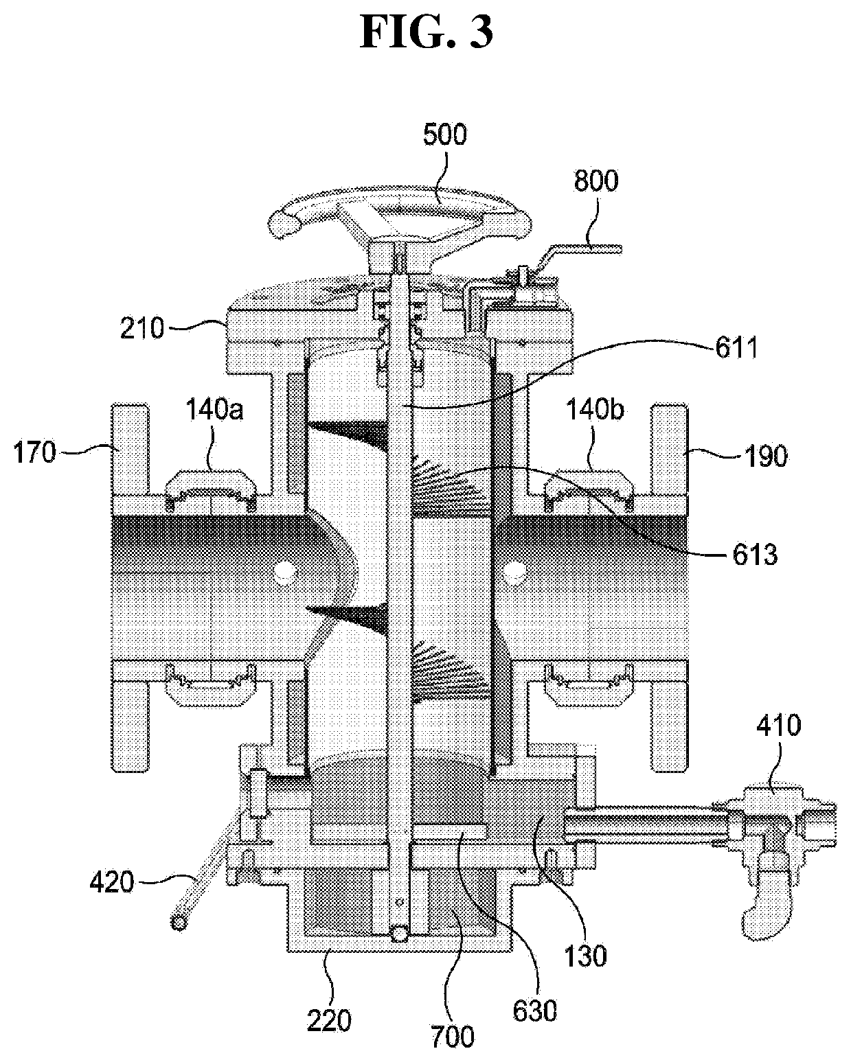 Patent US12359763 Figure 4 – Strainer having non-powered cleaning function