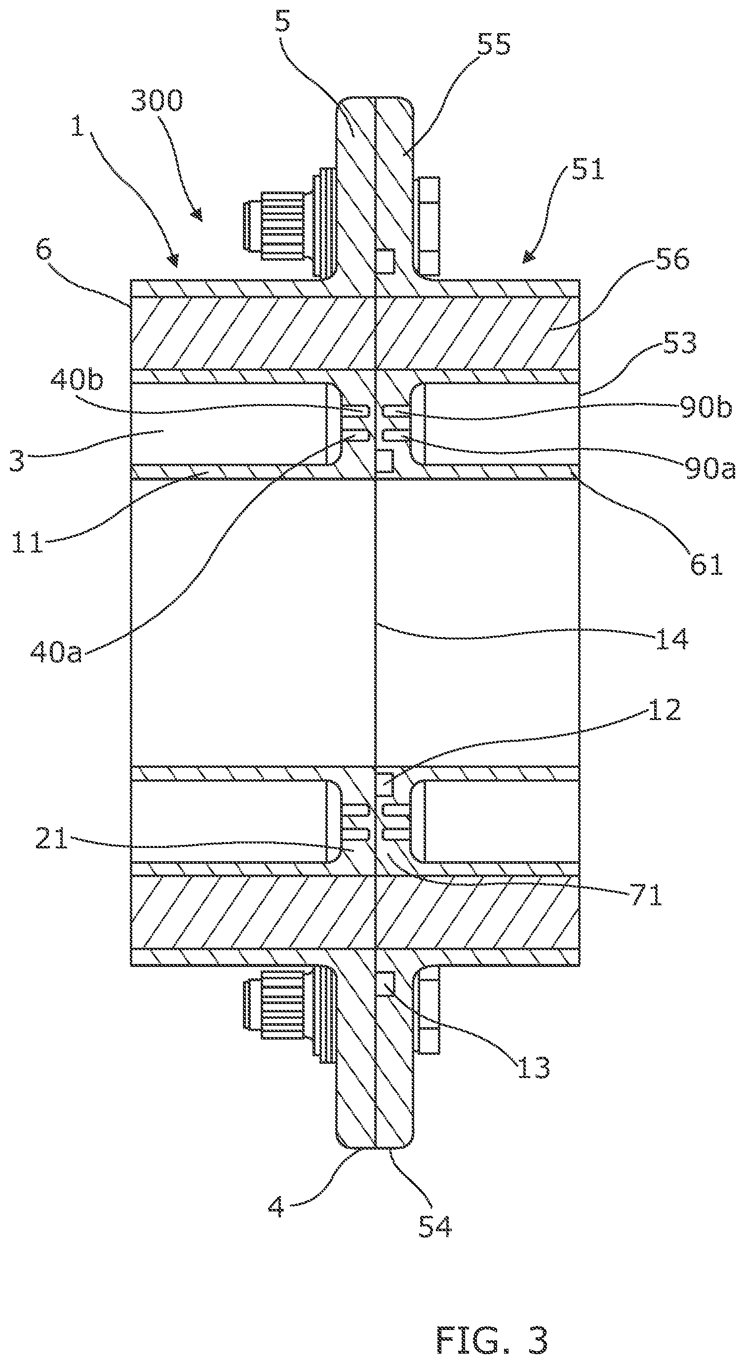 Patent US12359765 Figure 3 – Coupling for insulated piping