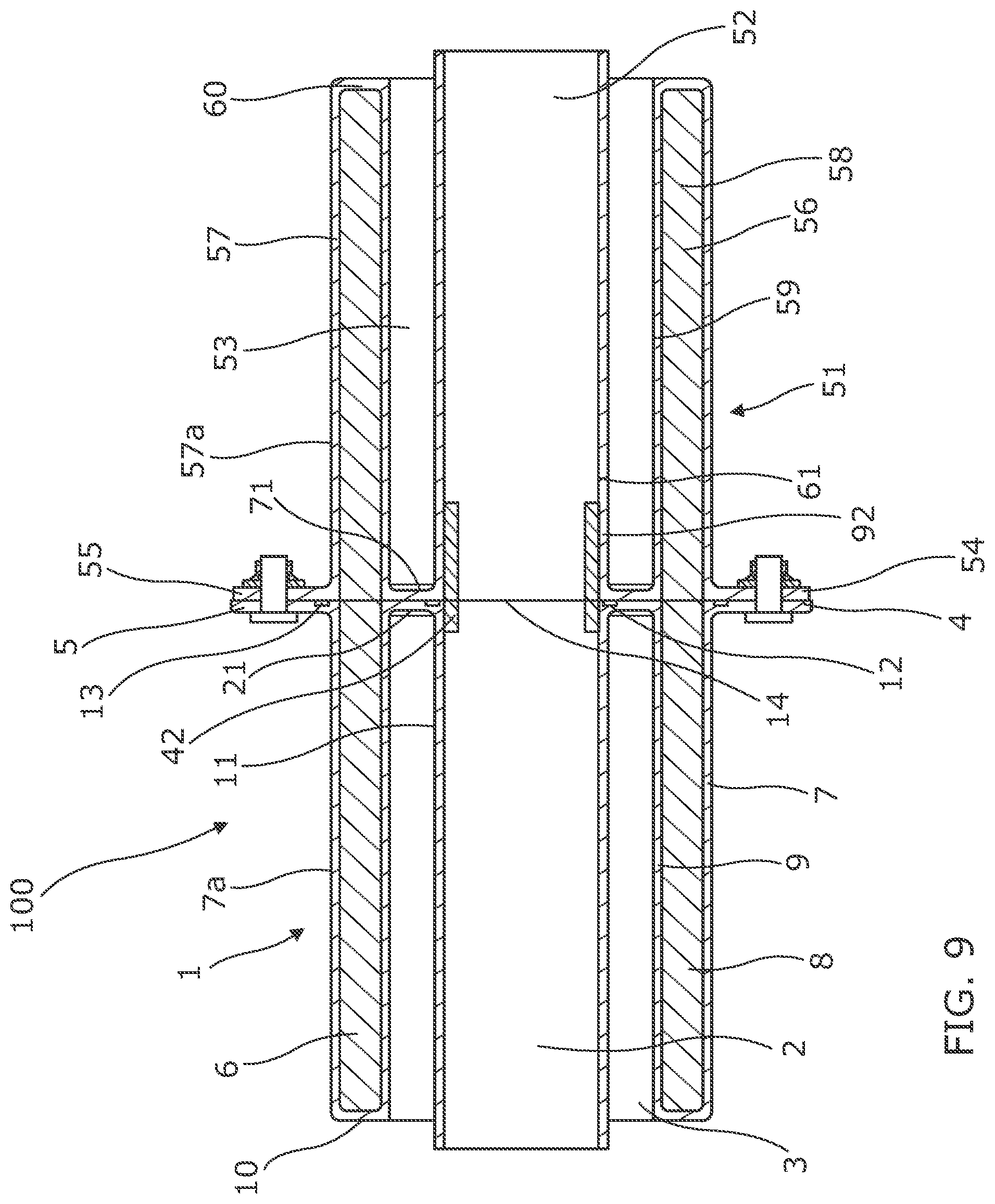 Patent US12359765 Figure 9 – Coupling for insulated piping