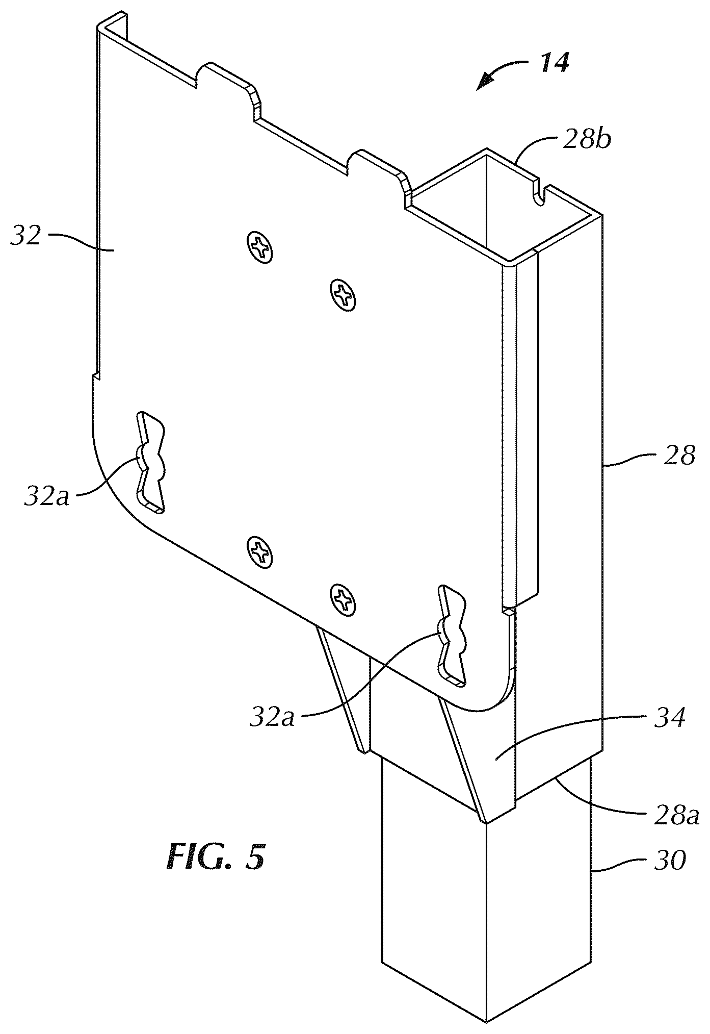 Patent US12359766 Figure 5 – Modular monitor stand