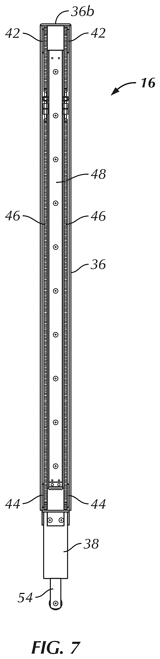 Patent US12359766 Figure 7 – Modular monitor stand