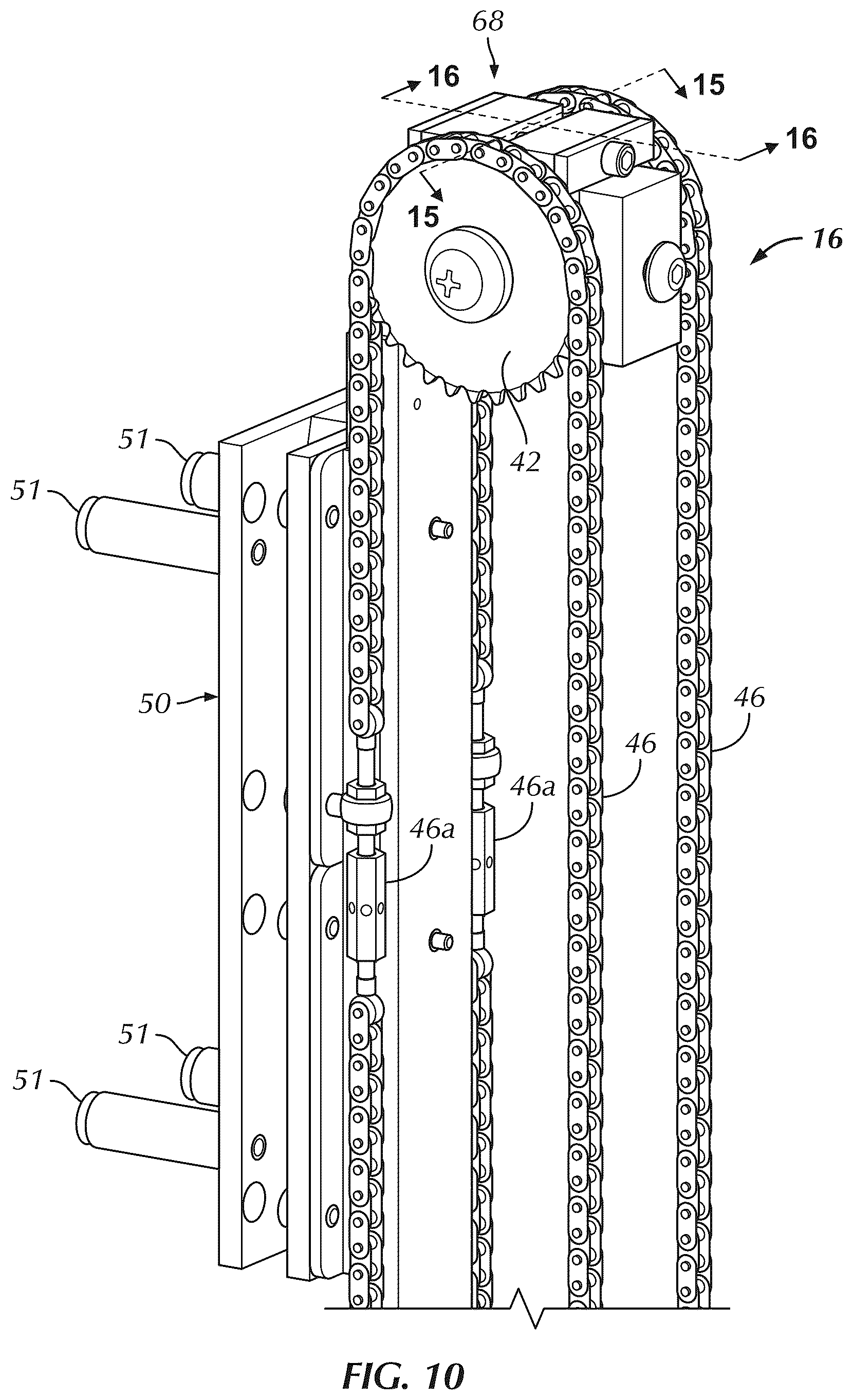 Patent US12359766 Figure 10 – Modular monitor stand