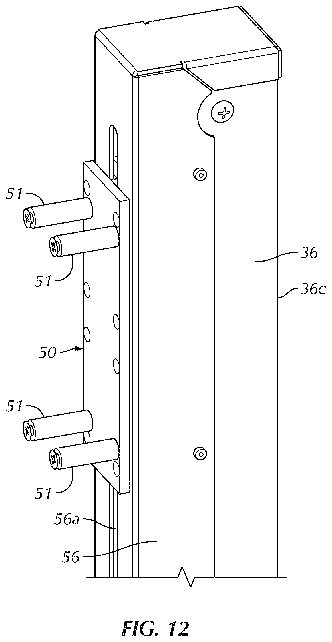 Patent US12359766 Figure 12 – Modular monitor stand
