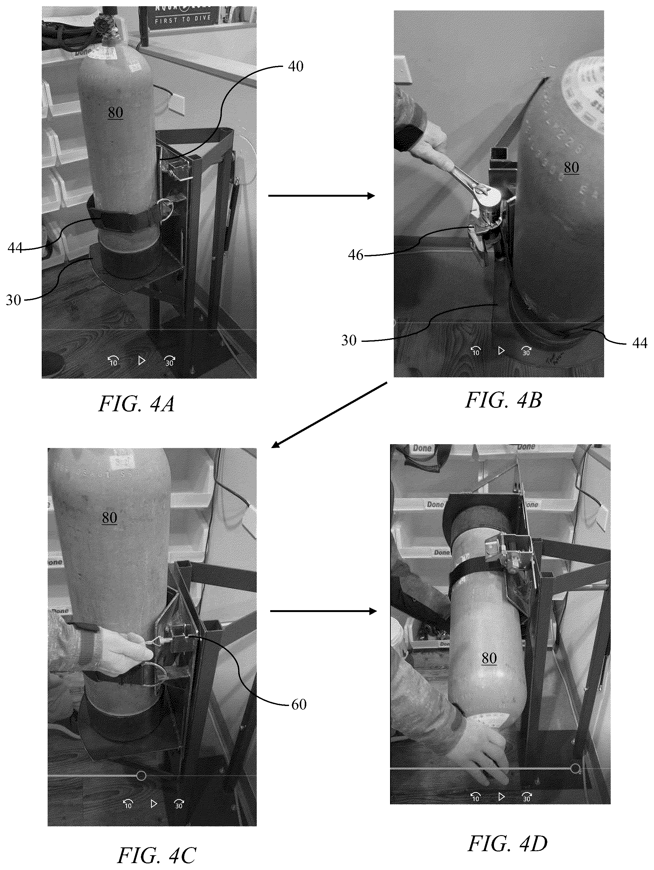 Patent US12359767 Figure 3 – Compressed gas tank or cylinder rotating clean-out apparatuses and methods of using the same