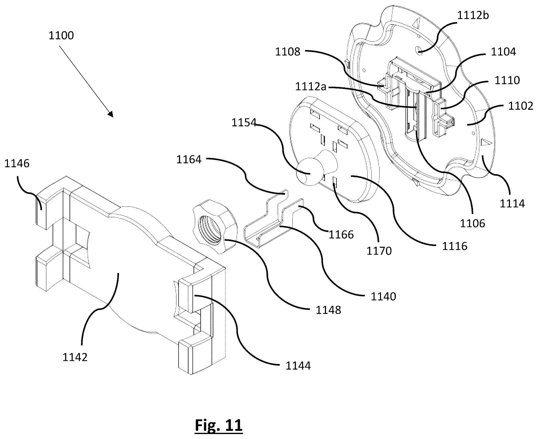 Patent US12359769 Figure 6 – Skateboard mount and spin mount