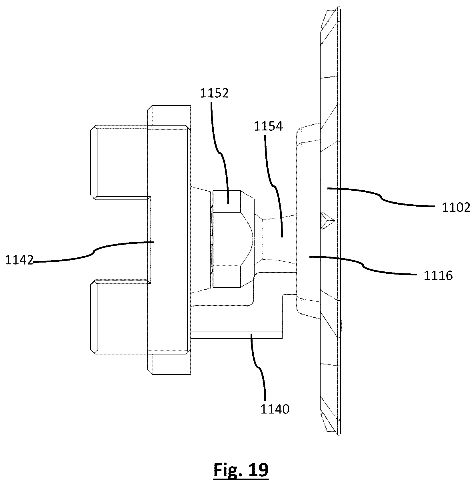 Patent US12359769 Figure 14 – Skateboard mount and spin mount