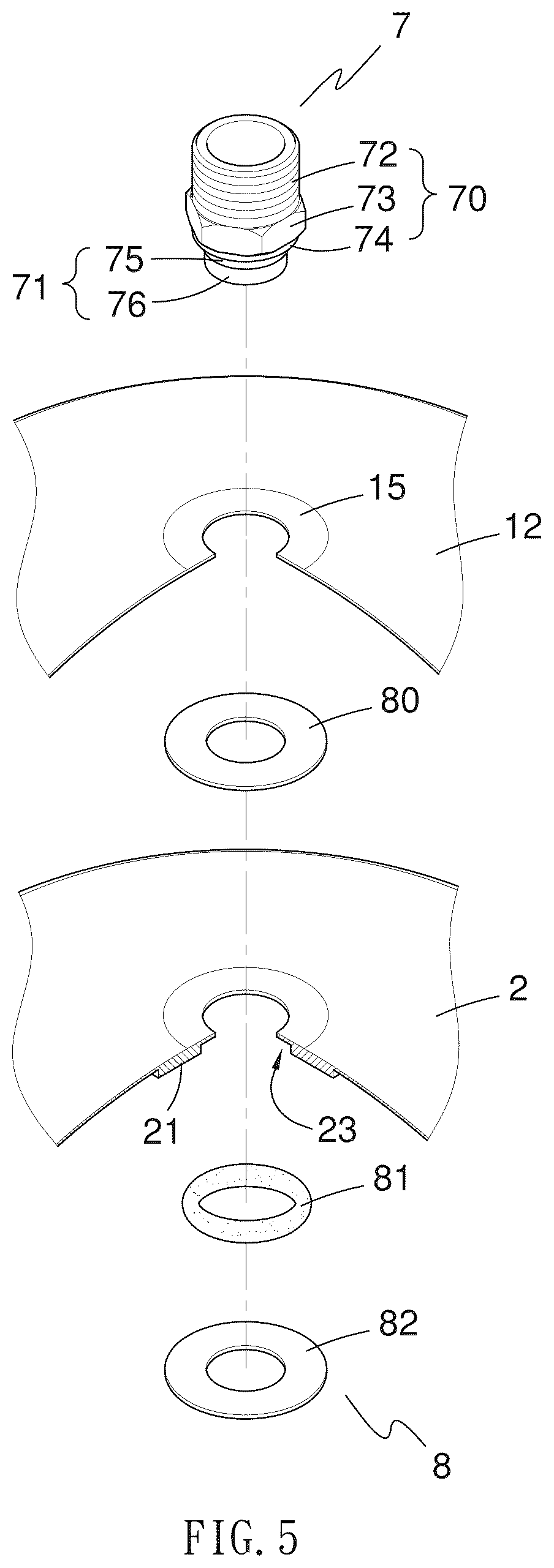 Patent US12359771 Figure 5 – Pressure tank