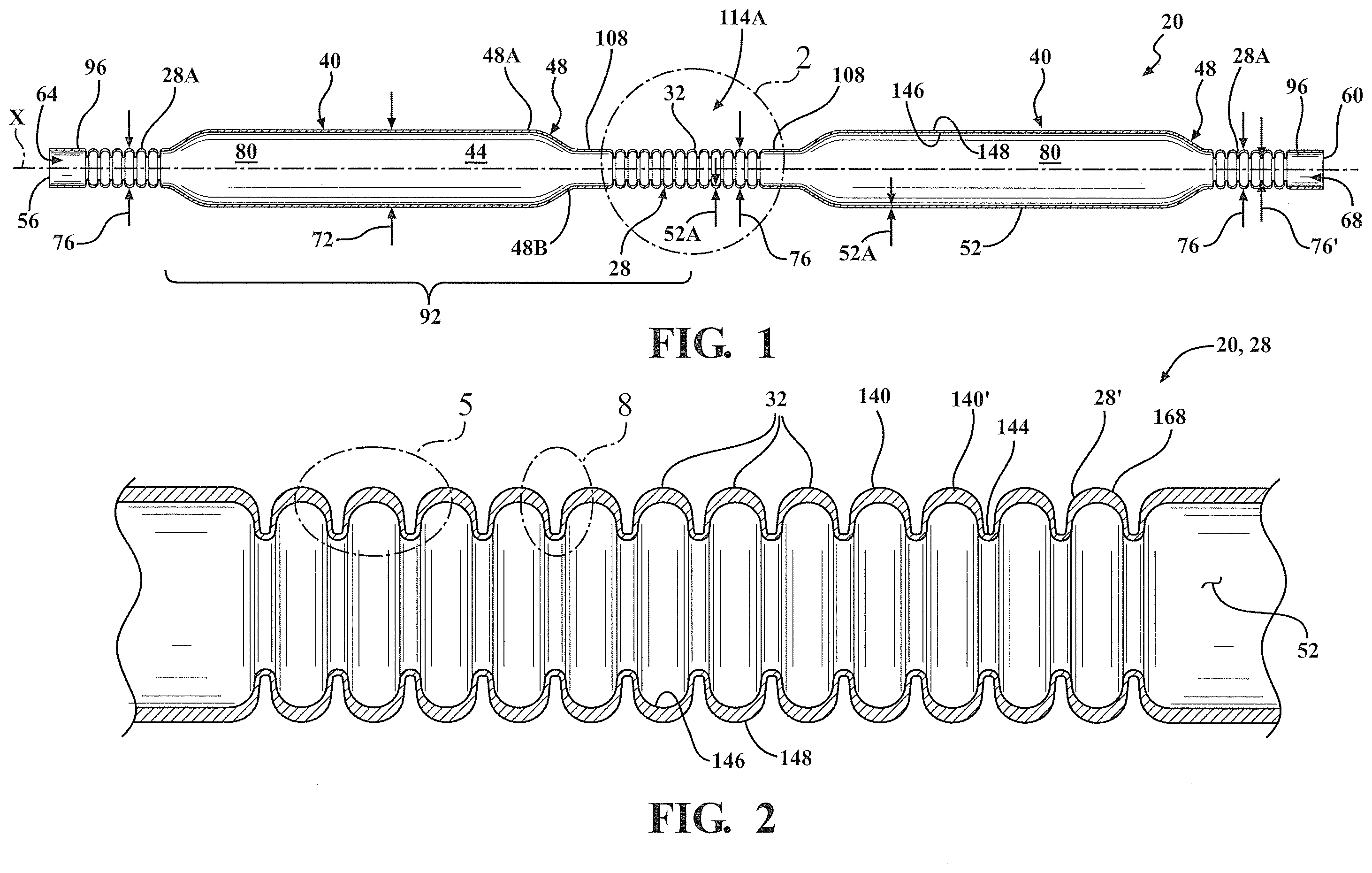 Patent US12359772 Figure 1 – Corrugations for inflation against rigid shape