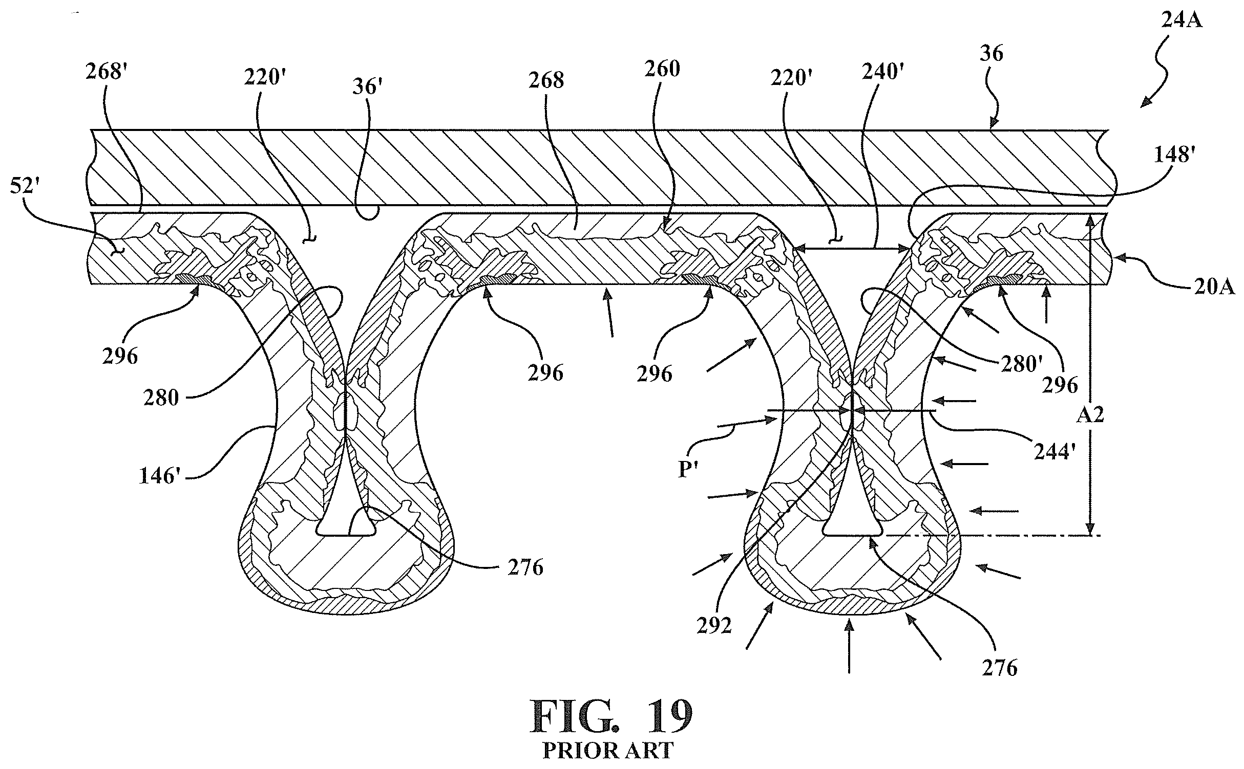 Patent US12359772 Figure 12 – Corrugations for inflation against rigid shape