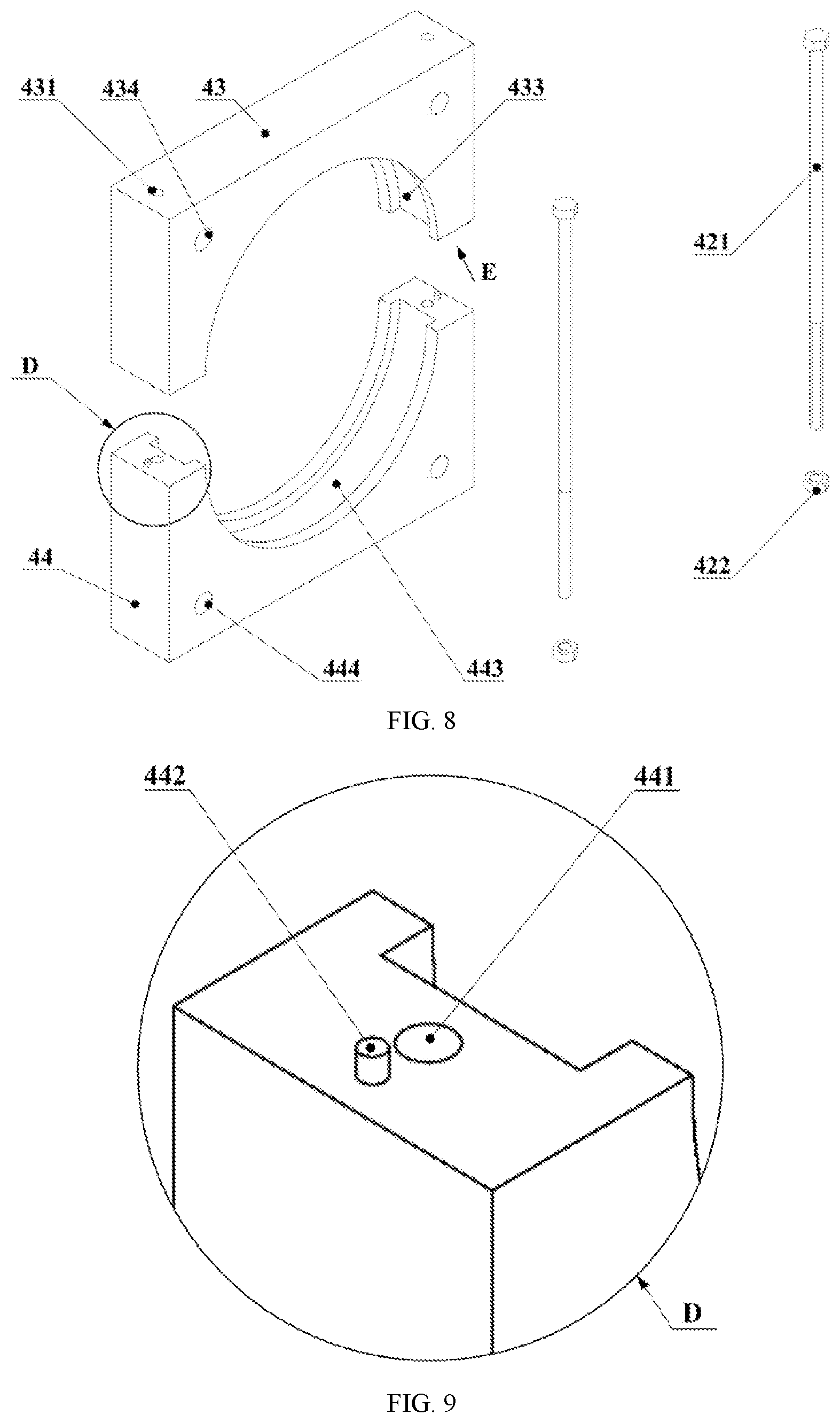 Patent US12359774 Figure 7 – Flexible connection device of hydrogen high- pressure type iv cylinder and a container frame