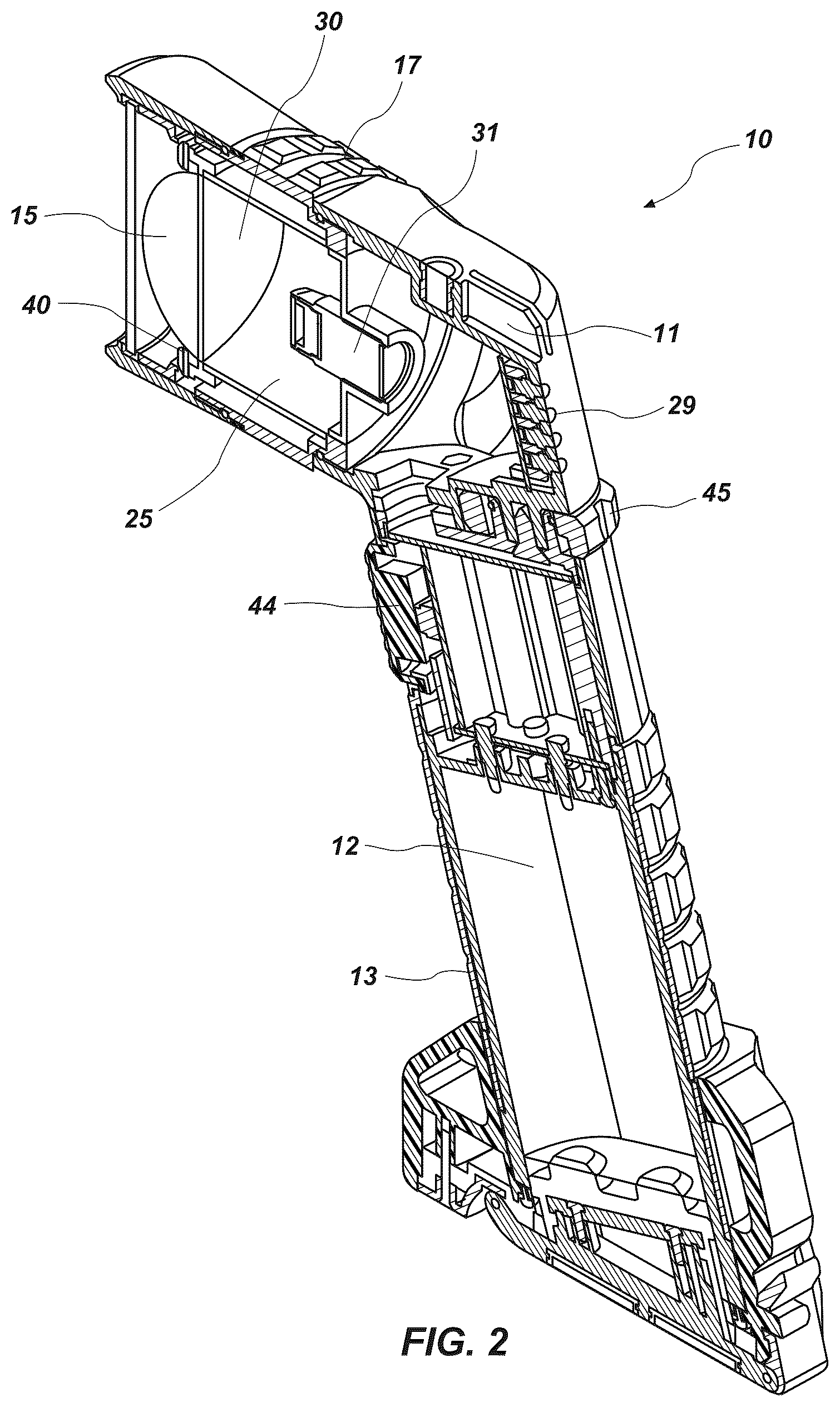 Patent US12359781 Figure 2 – Hand held spotlight