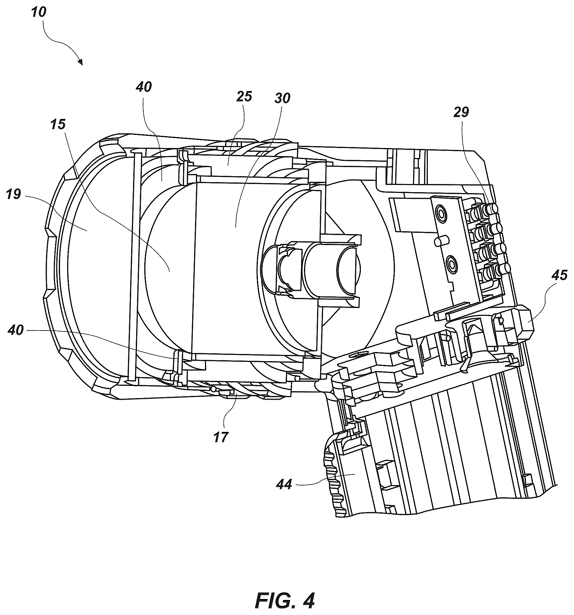 Patent US12359781 Figure 4 – Hand held spotlight