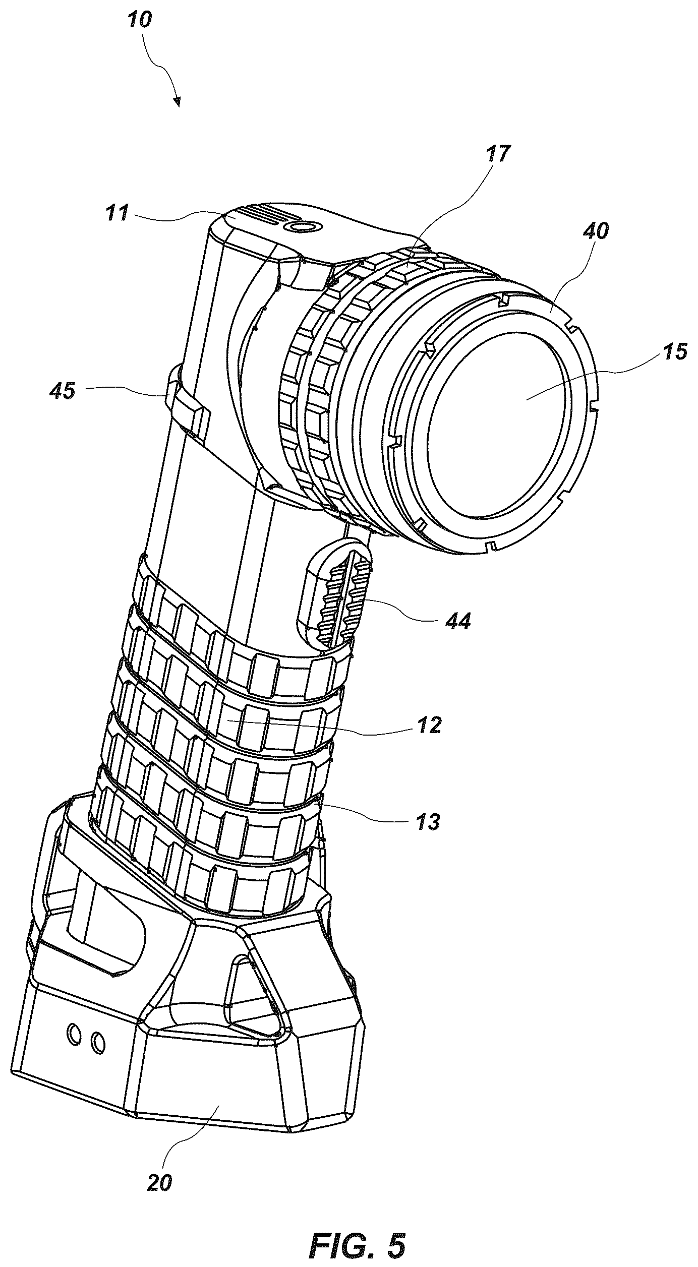 Patent US12359781 Figure 5 – Hand held spotlight