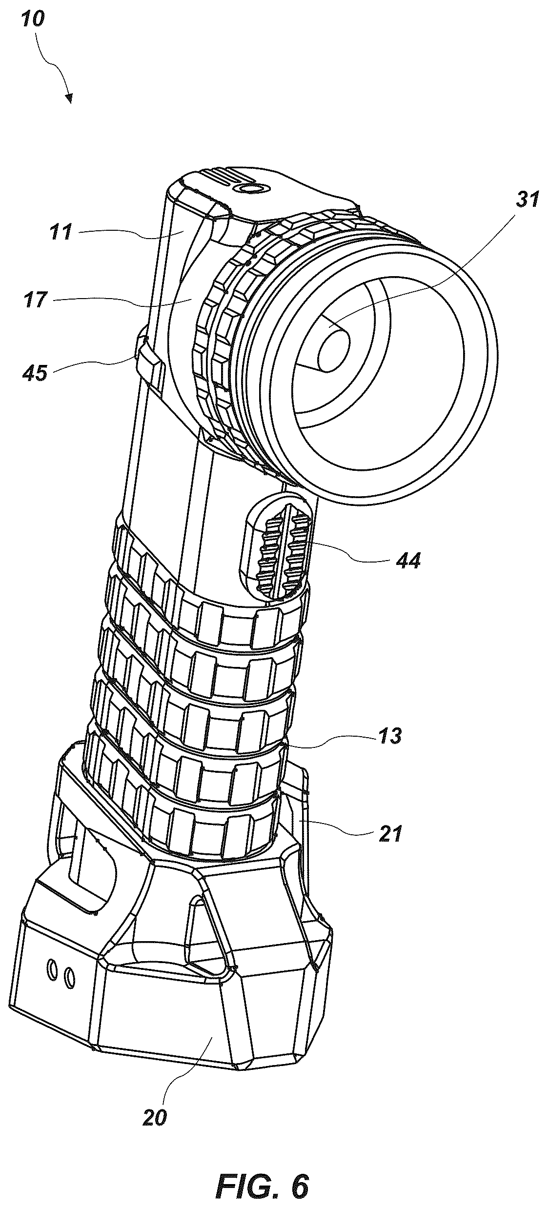 Patent US12359781 Figure 6 – Hand held spotlight