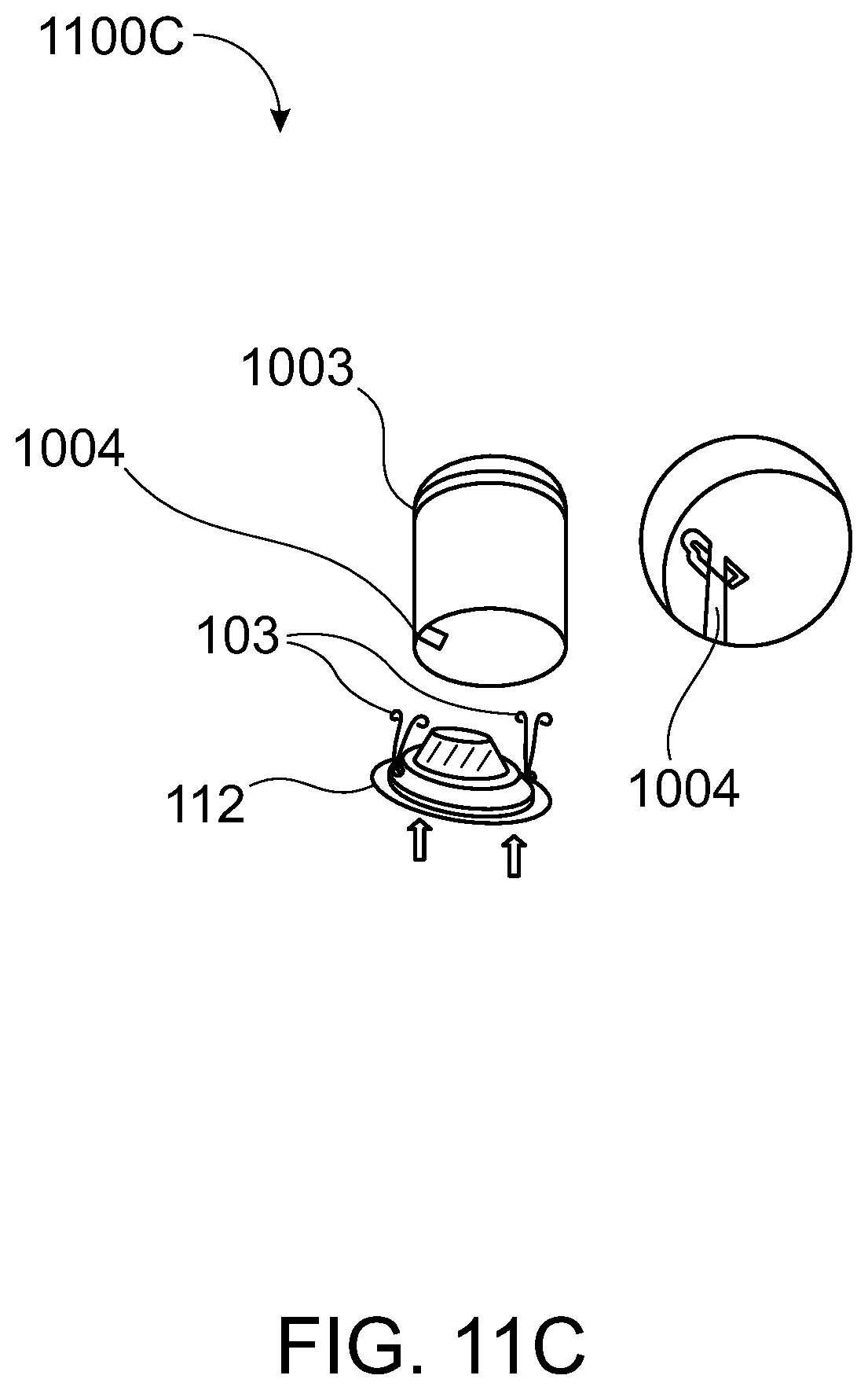 Patent US12359783 Figure 15 – System and apparatus to attach a light fixture to one of a ceiling, a recessed lighting fixture housing, or an outlet box or a junction box
