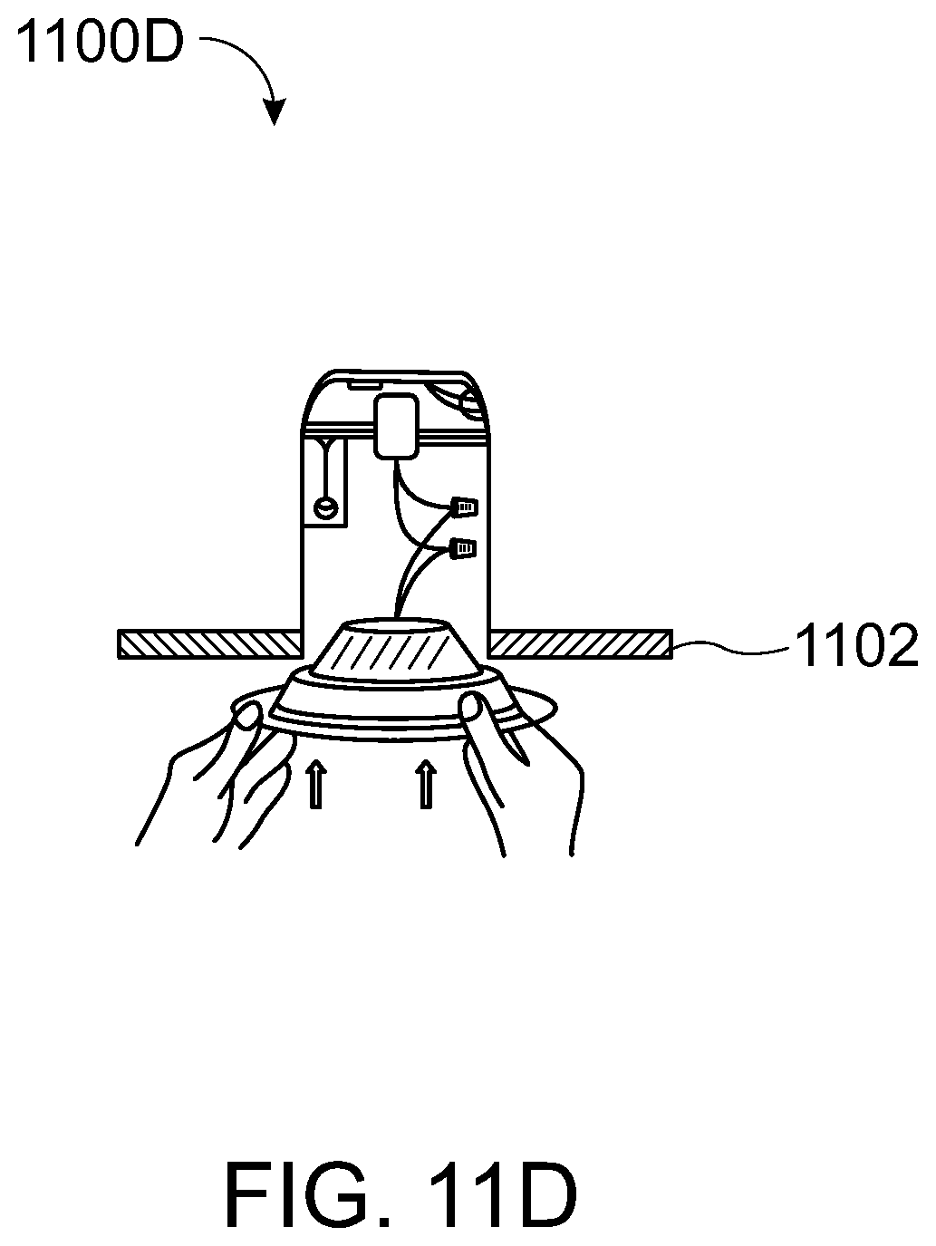 Patent US12359783 Figure 16 – System and apparatus to attach a light fixture to one of a ceiling, a recessed lighting fixture housing, or an outlet box or a junction box