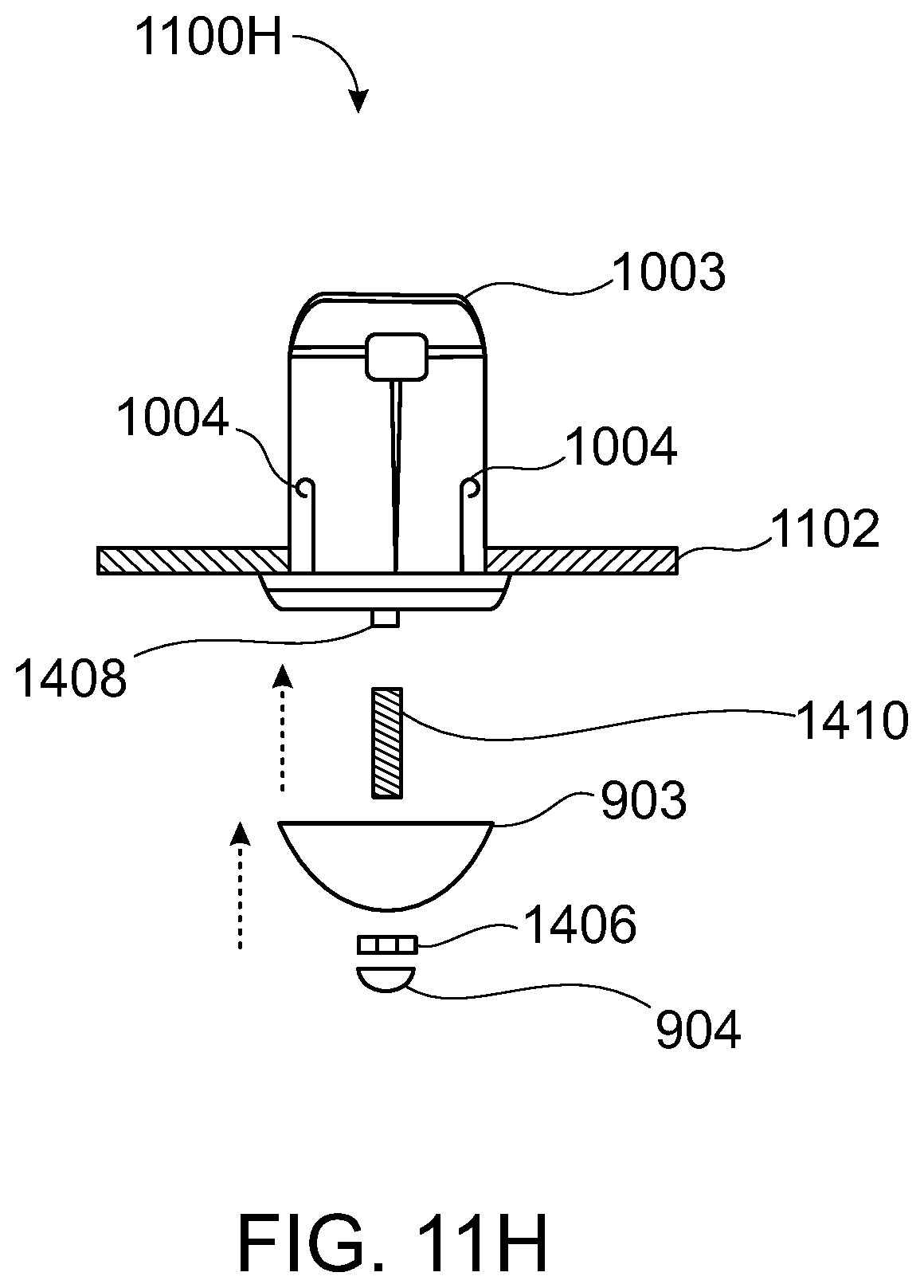 Patent US12359783 Figure 20 – System and apparatus to attach a light fixture to one of a ceiling, a recessed lighting fixture housing, or an outlet box or a junction box