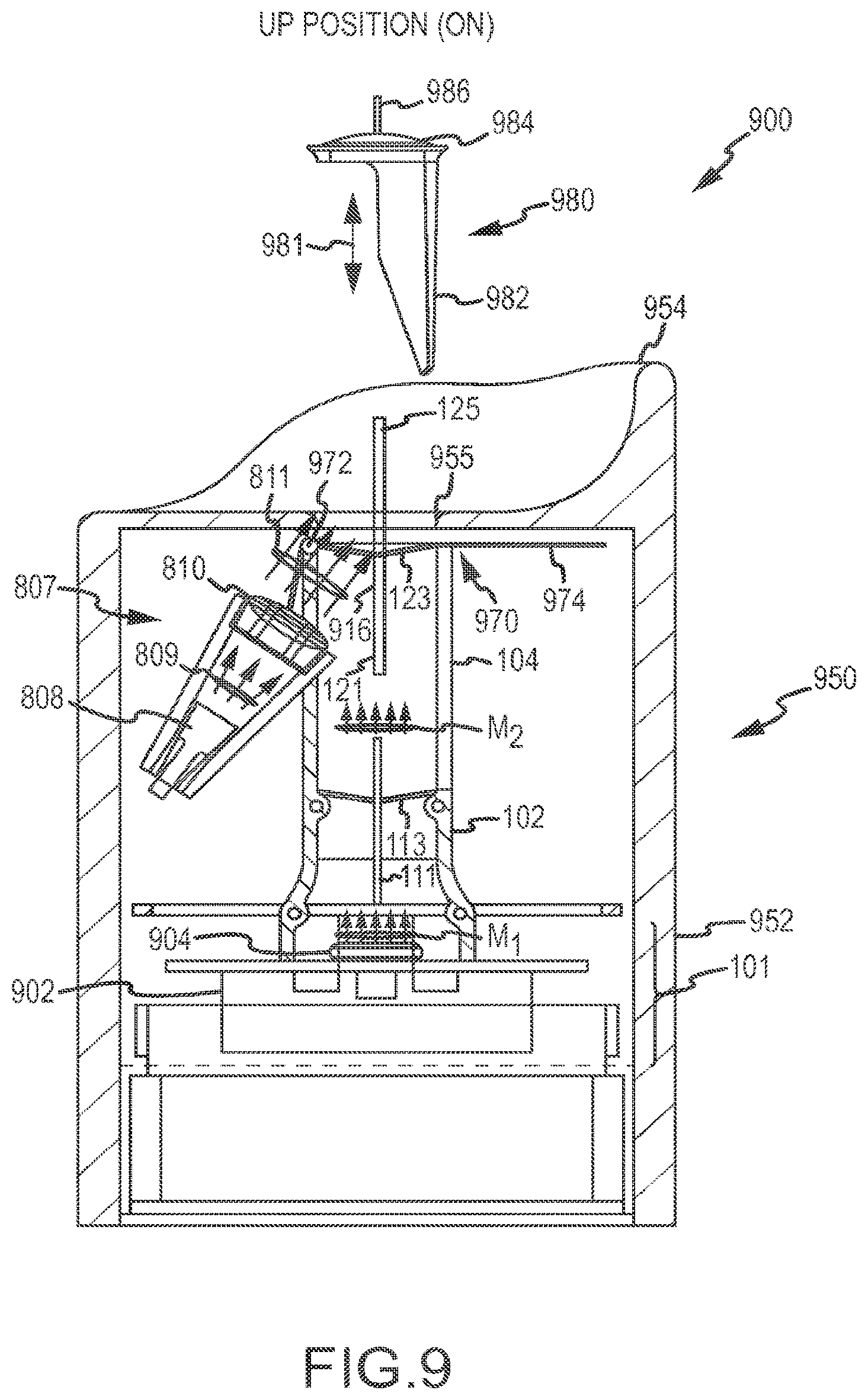 Patent US12359784 Figure 7 – Kinetic flame device