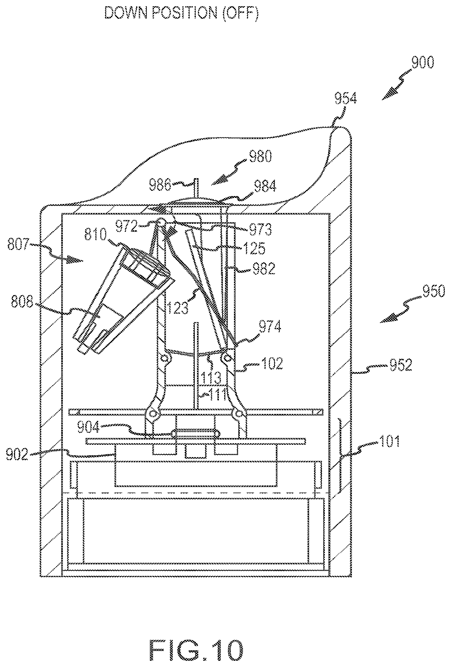 Patent US12359784 Figure 8 – Kinetic flame device