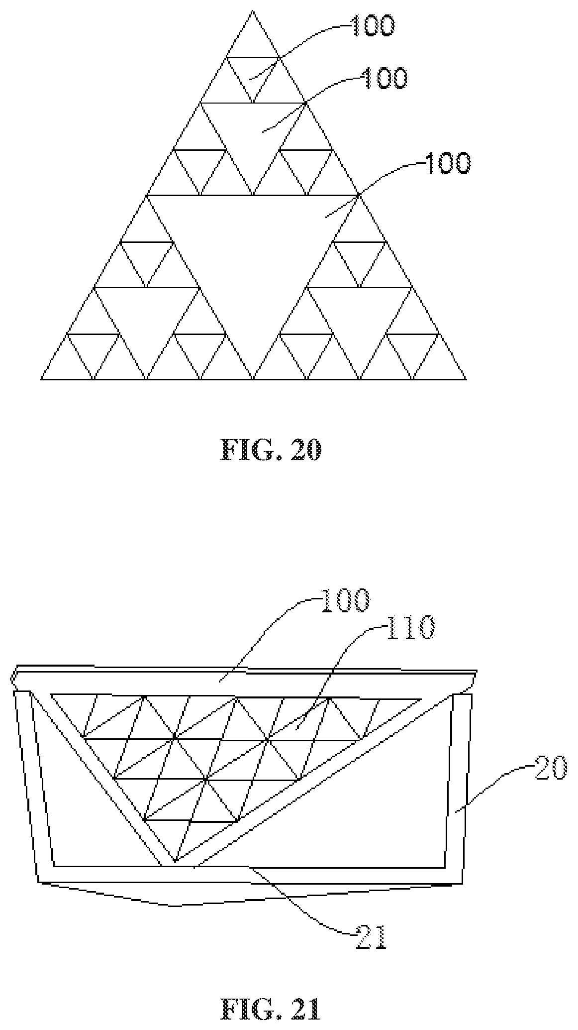 Patent US12359785 Figure 11 – OLED lamp panel with display peripheral regions and display region of regular shape formed by plurality of light emitting units of the same shape, and lighting device having the same