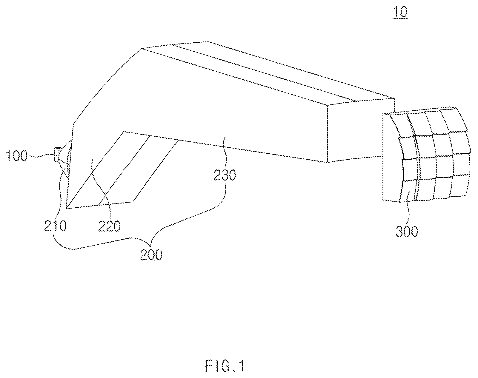 Patent US12359786 Figure 1 – Lamp for vehicle and vehicle including the same